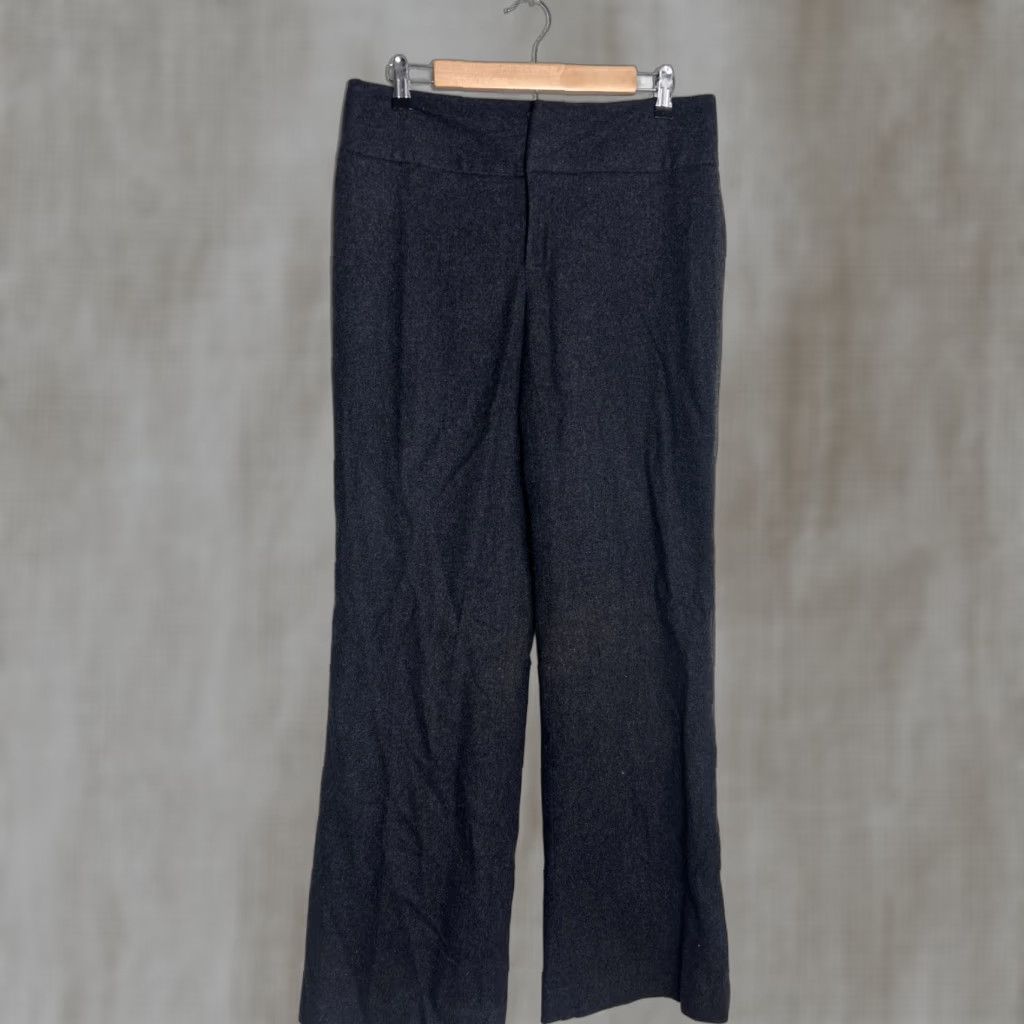 Banana Republic Banana Republic Pants Dress Gray Wool Wide-Leg 10 Womens 32x33 Size 32" / US 10 / IT 46 - 1 Thumbnail