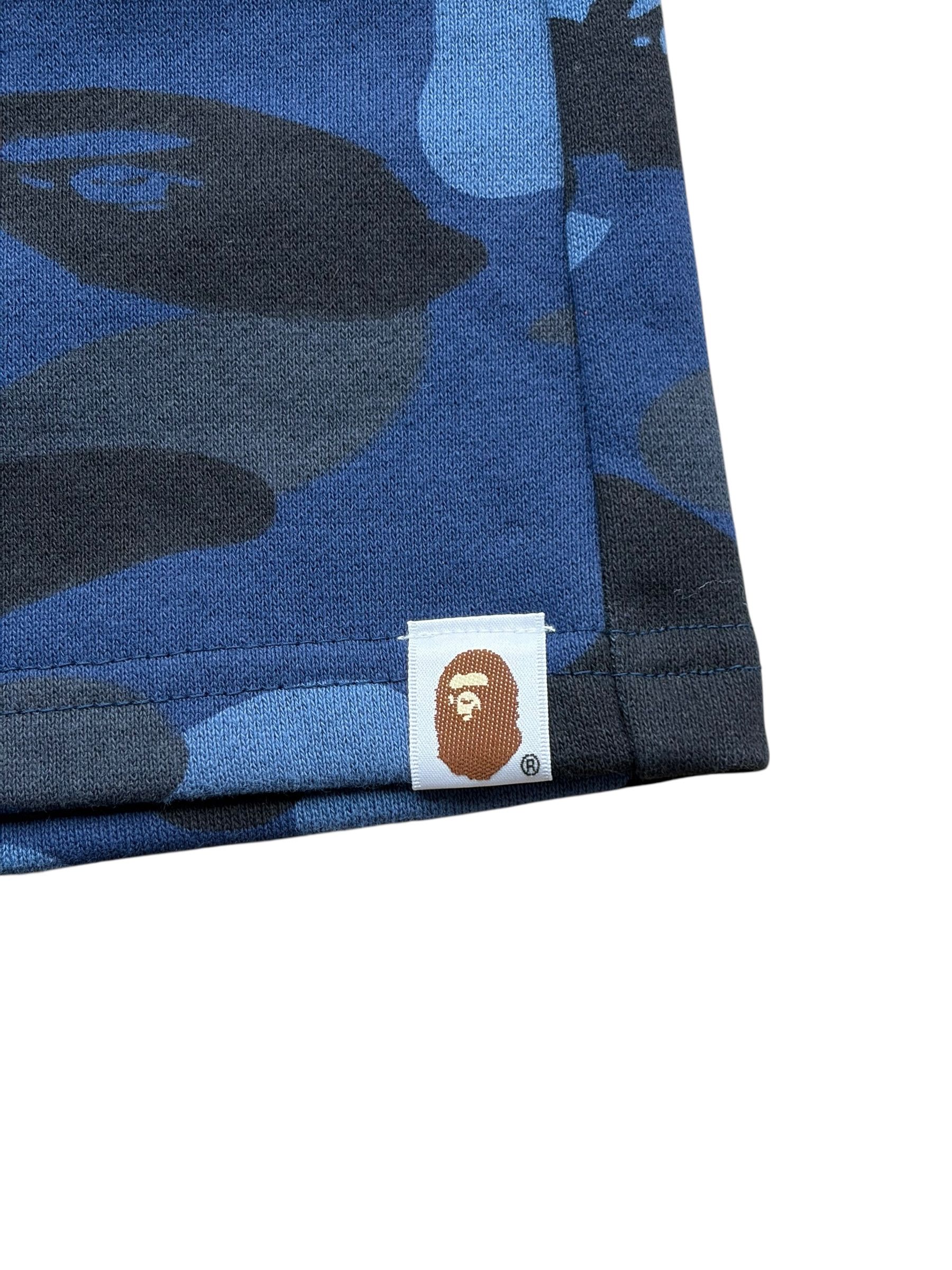 Bape Bape Blue Camo White College Logo Shorts Size US 30 / EU 46 - 4 Thumbnail
