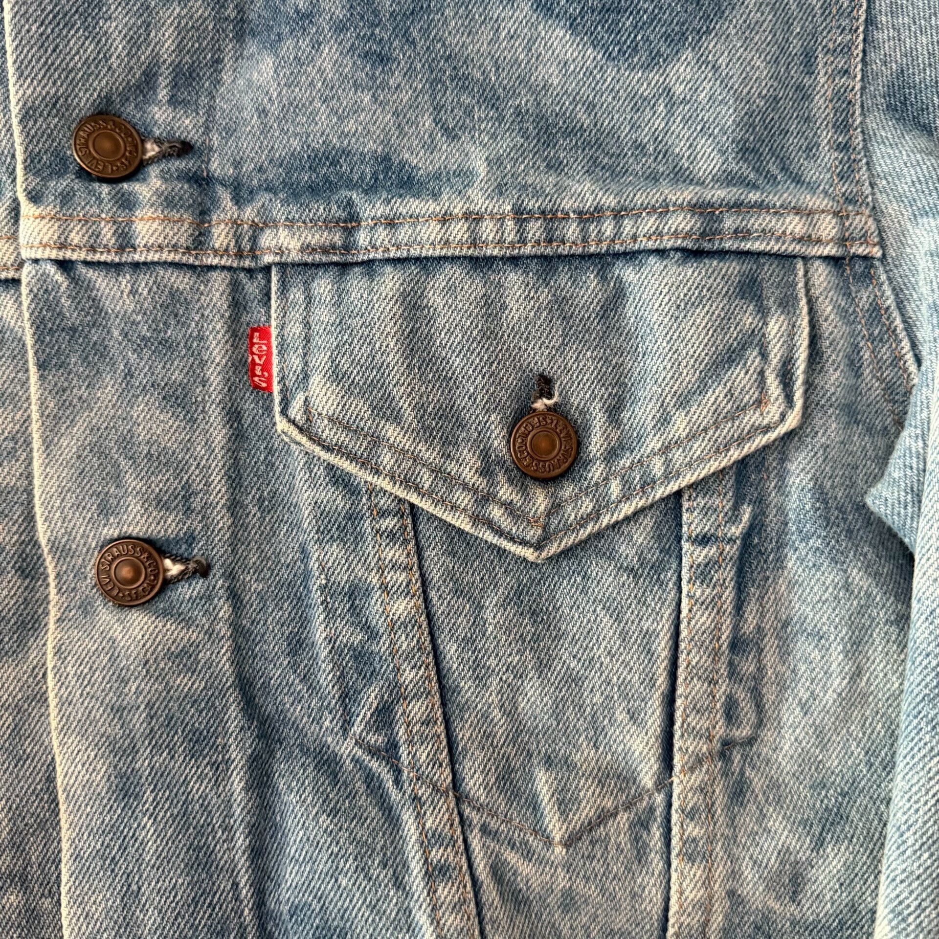 Levi's Vintage Clothing Levi's LVC 71205 0213 USA Washed Denim Jacket Size US XS / EU 42 / 0 - 4 Thumbnail
