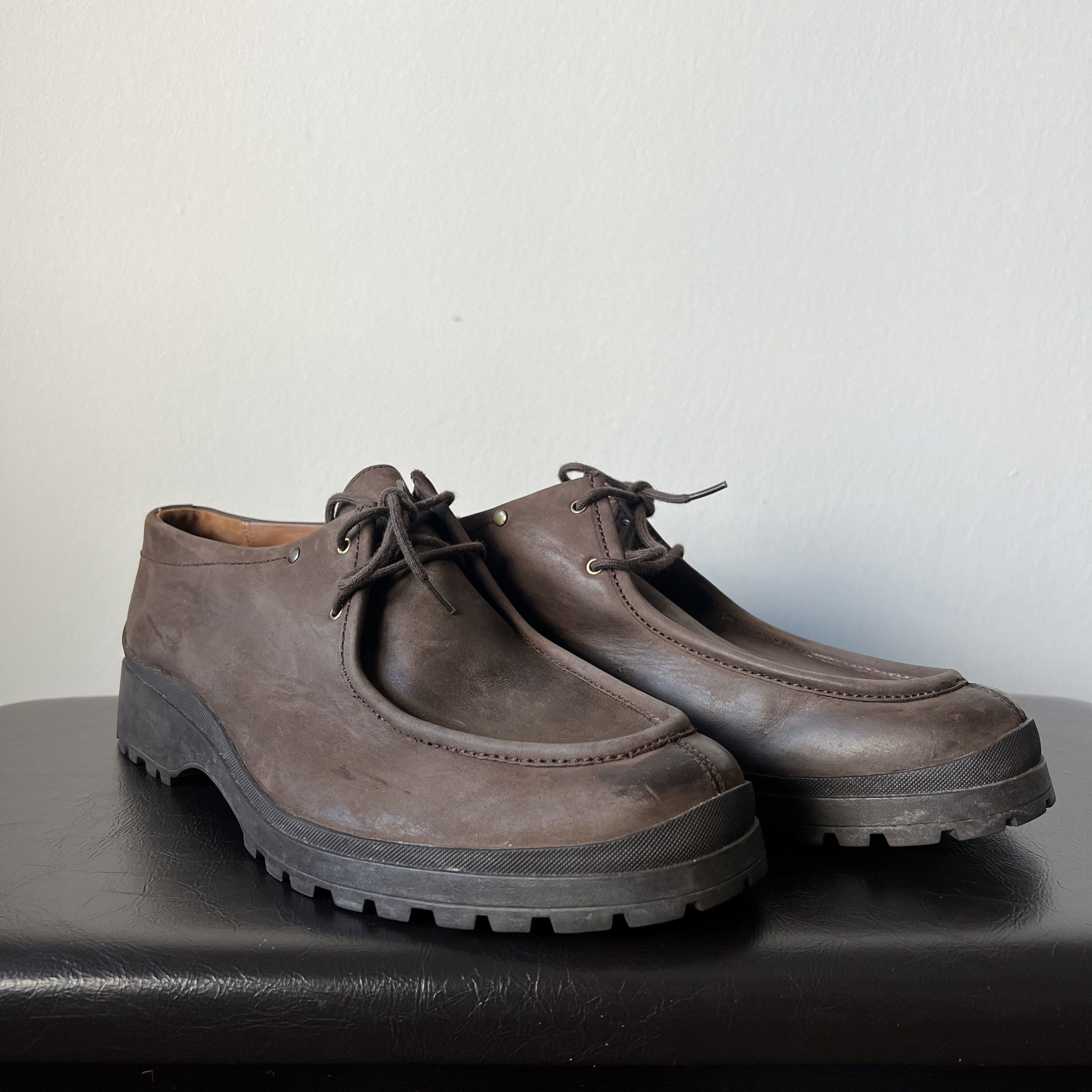Amazing Men's Bally Swizerland Brown Leather Shoes Boots (Size 12.5)