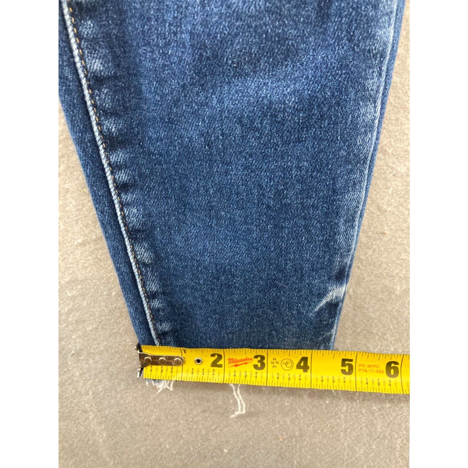 Vintage RanCan Kurvy Signature Women Ultra High Rise Ankle Skinny Jeans 25 Size 42" / US 20 - 6 Thumbnail