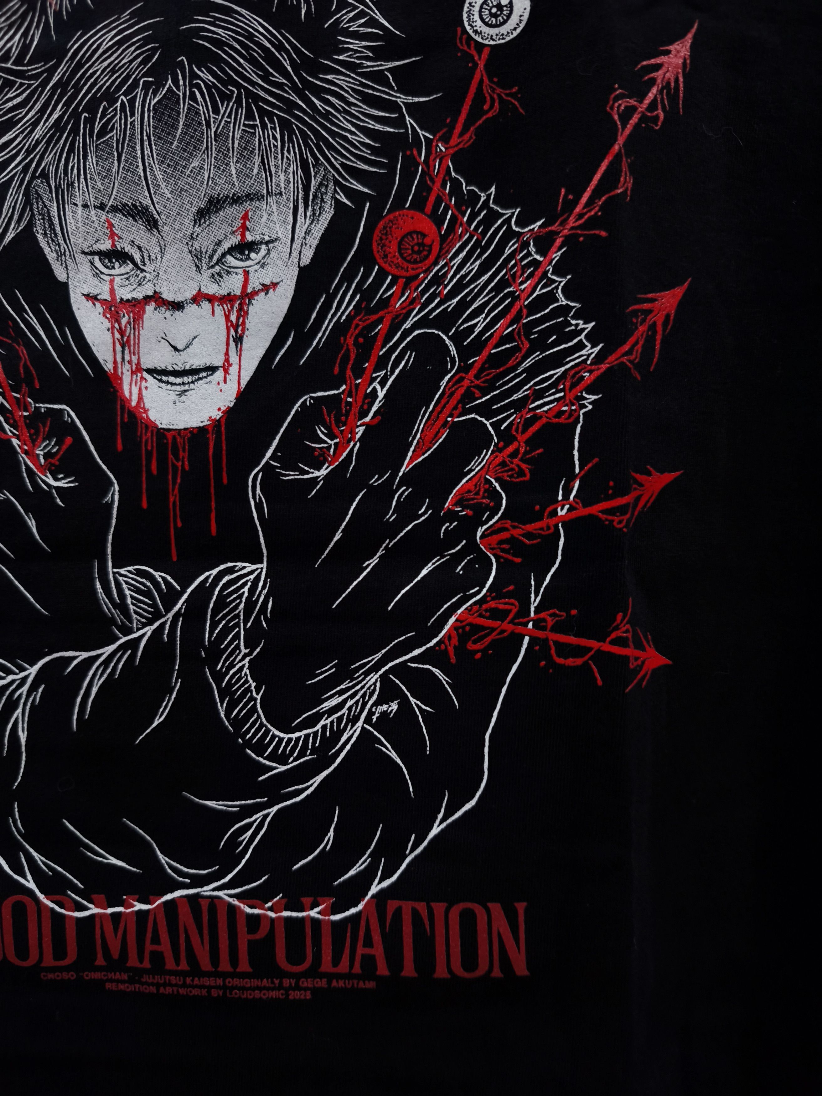Anime Jujutsu Kaisen Choso Blood Manipulation T-shirt Size US XL / EU 56 / 4 - 6 Thumbnail