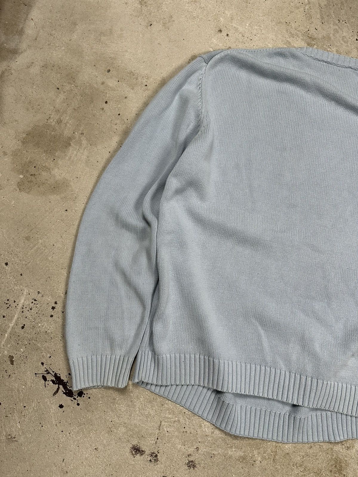 Yves Saint Laurent Vintage 90s Yves Saint Laurent Baby Blue Sweater Jumper Knit Size US XL / EU 56 / 4 - 10 Thumbnail