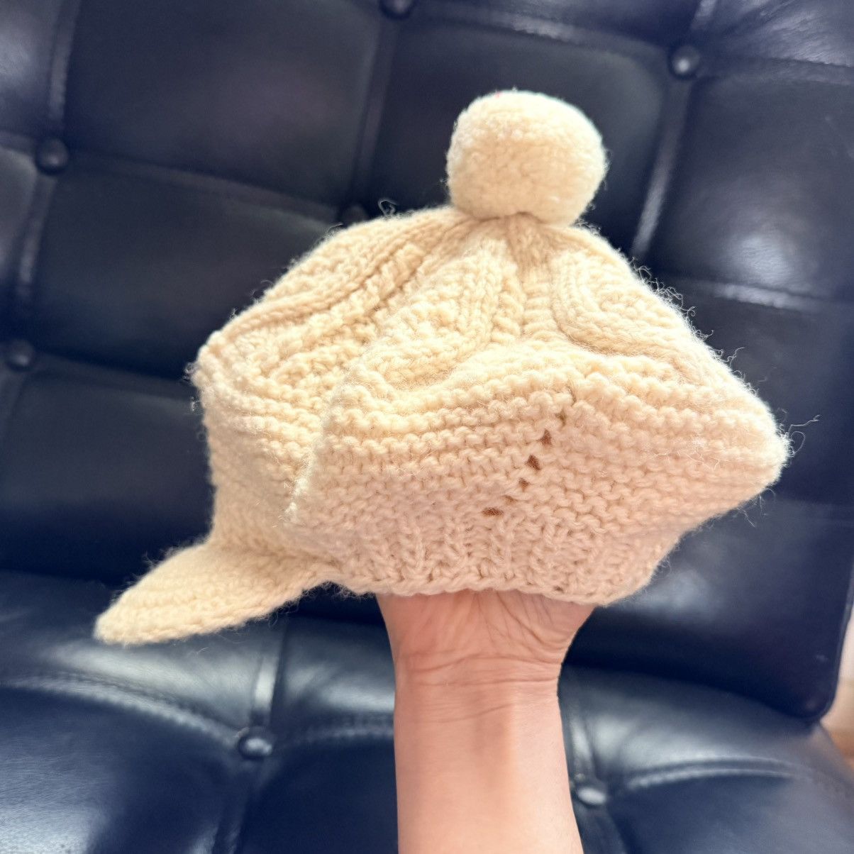 Other John Molloy Donegal Wool Knit Newsboy Hat Cream Ireland Size ONE SIZE - 9 Thumbnail