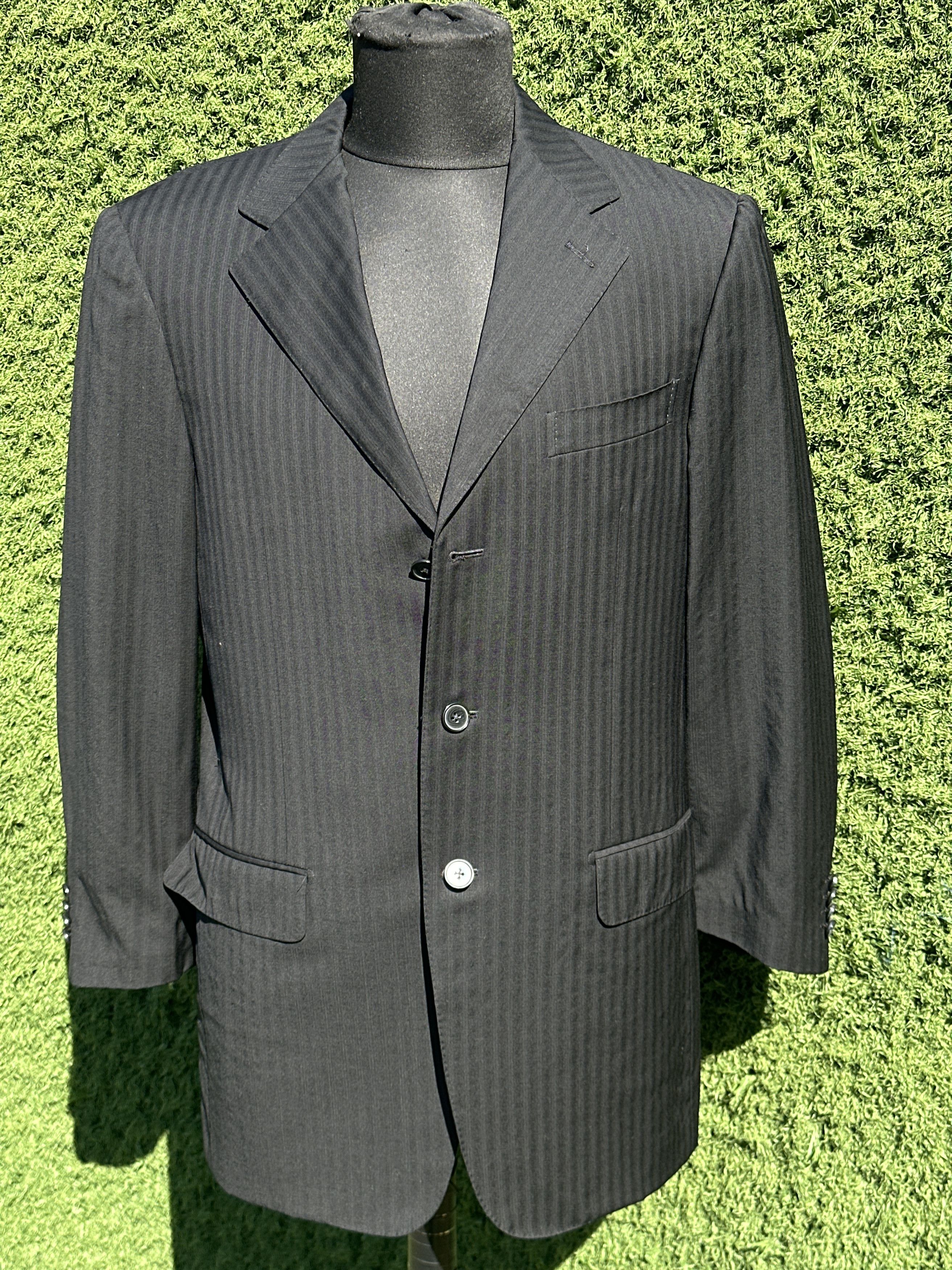 Ermenegildo Zegna Ermenegildo Zegna Soltex Pinstripe Blazer Suit Jacket 50R Size 50R - 1 Thumbnail