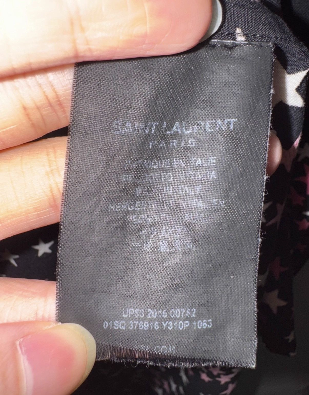 Saint Laurent Paris Saint Laurent (SLP) 16FW Viscose Starry Sky Shirt Size US M / EU 48-50 / 2 - 7 Thumbnail