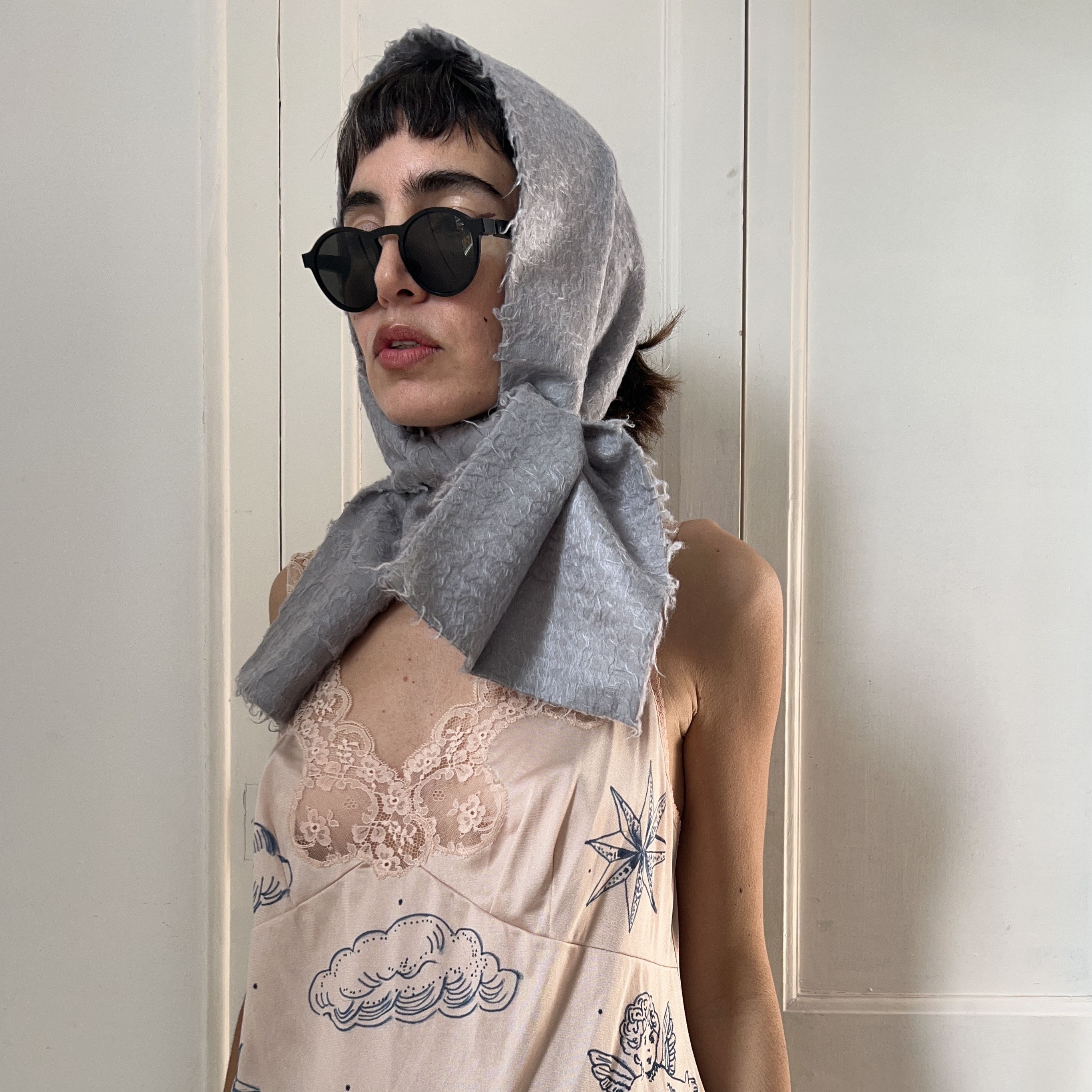 Other Vintage Pertegaz Wool Silk Scarf Size ONE SIZE - 4 Thumbnail