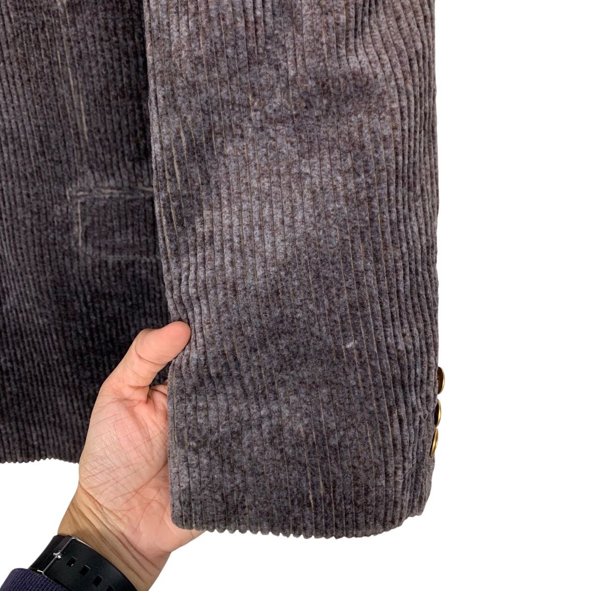 ALAIN DELON ALAIN DELON Corduroy Velvet Dark Brown Blazers #2109-C92 Size US L / EU 52-54 / 3 - 13 Thumbnail