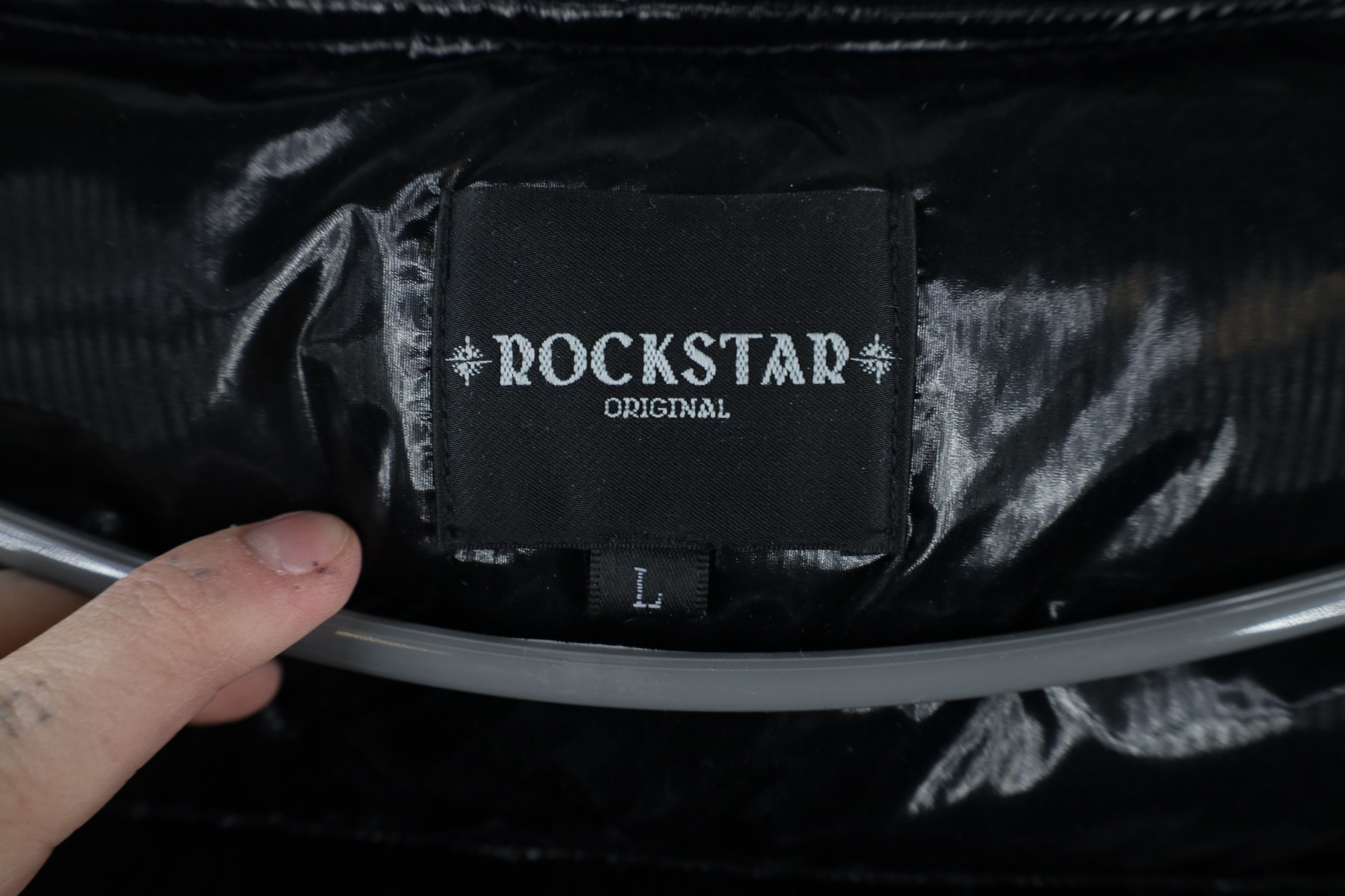 Vintage Vintage Y2K Rockstar Original Streetwear Space Puffer Jacket Size US L / EU 52-54 / 3 - 11 Thumbnail