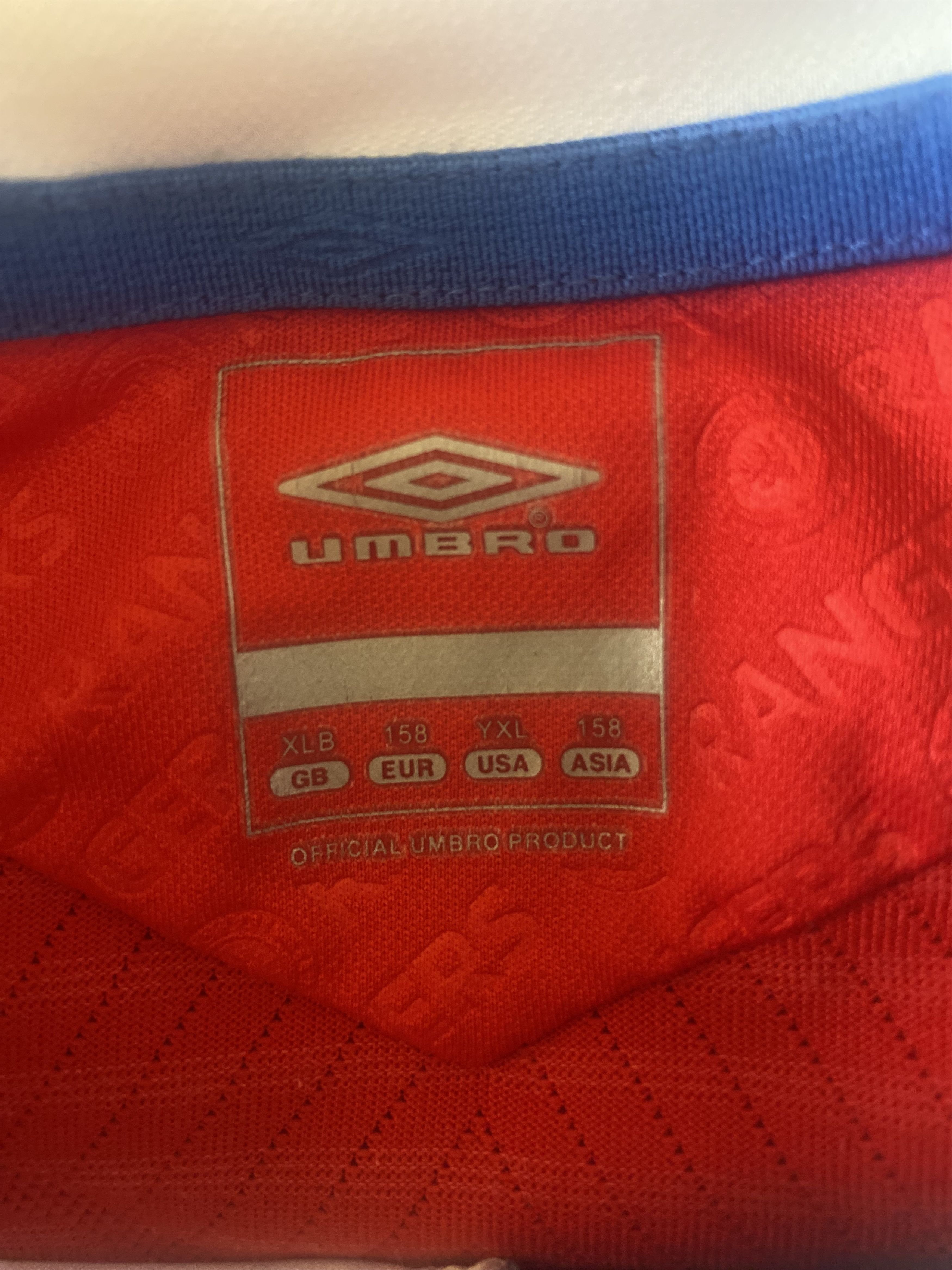 Umbro GLASGOW RANGERS F.C. 2008 - 2009- Umbro - S - UNIQUE Size US S / EU 44-46 / 1 - 6 Thumbnail