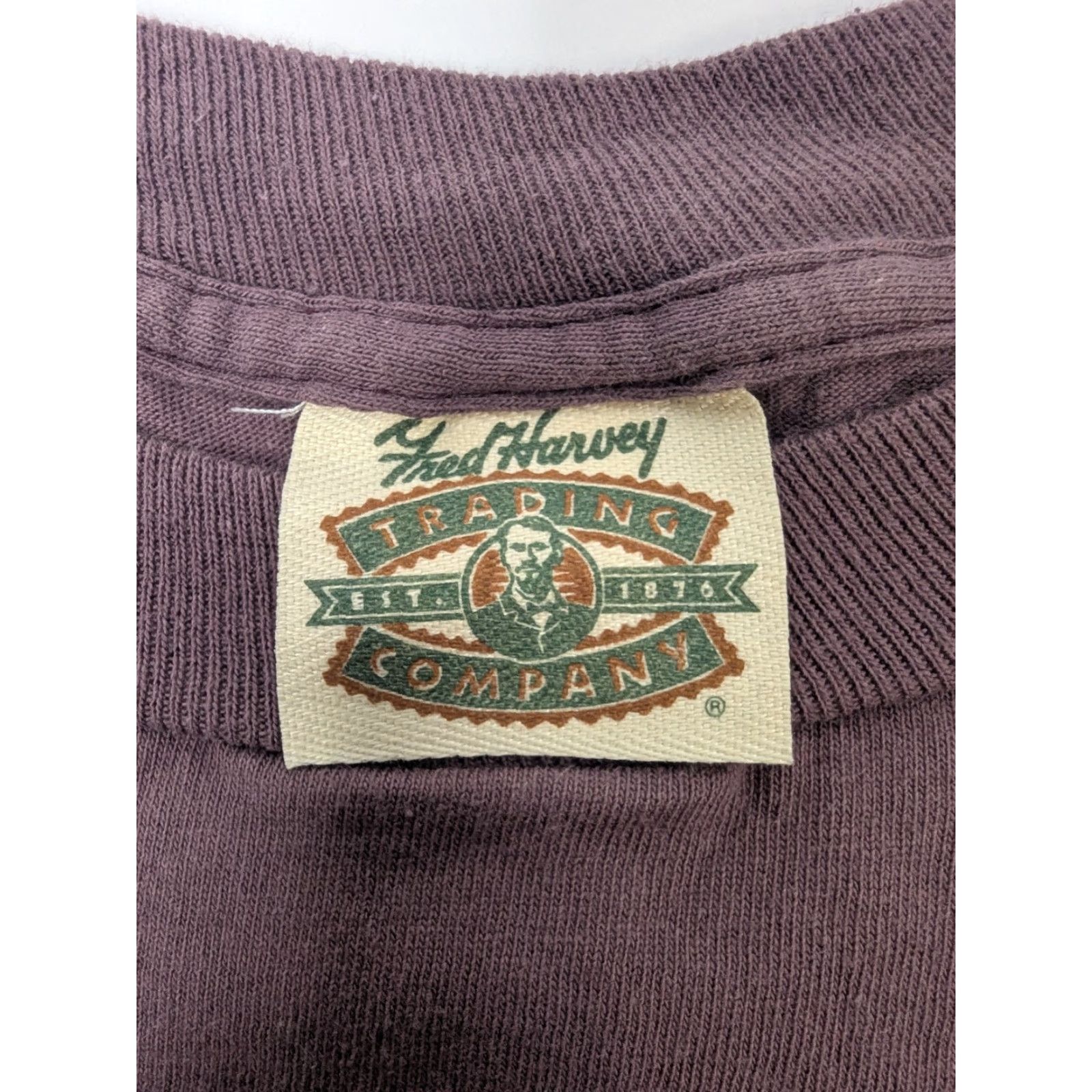 Vintage VINTAGE Bryce Canyon Utah Park Print T-Shirt USA Outdoor Nature Fred Harvey Shirt Mens L Purple 90s Size US L / EU 52-54 / 3 - 6 Thumbnail