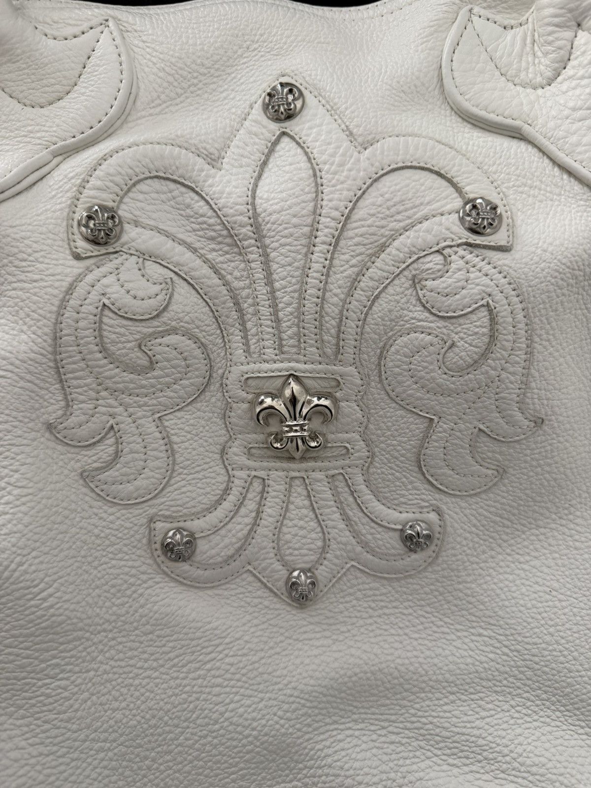 Chrome Hearts Chrome Hearts White Fleur Patch Tote Bag Size ONE SIZE - 12 Thumbnail
