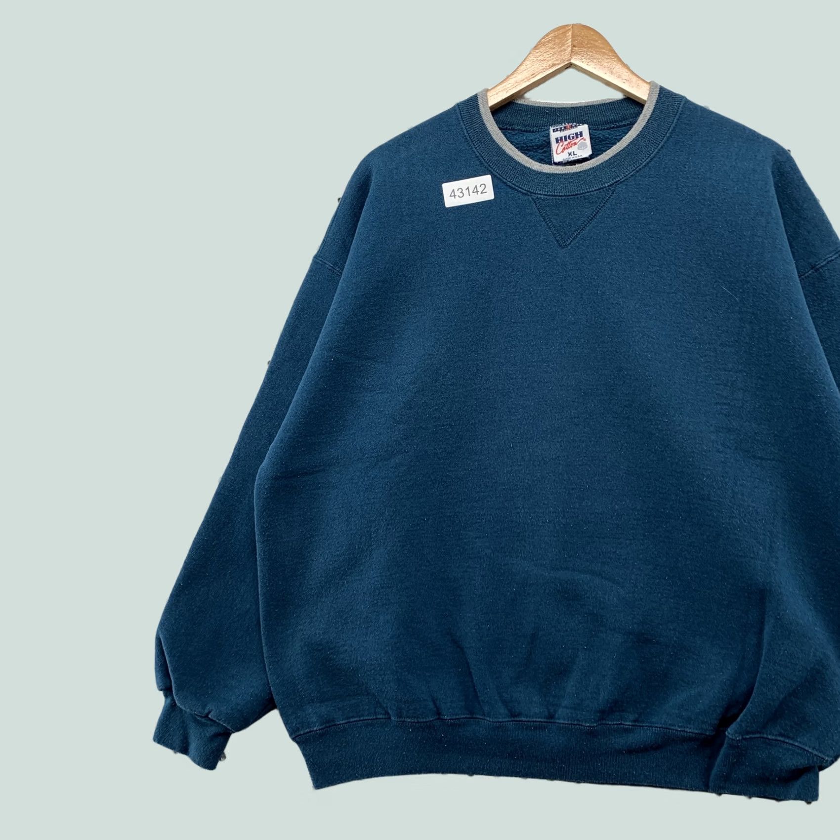 Jerzees Jerzees High Cotton Crewneck Men's XL Blue Sweatshirt Size US XL / EU 56 / 4 - 1 Thumbnail