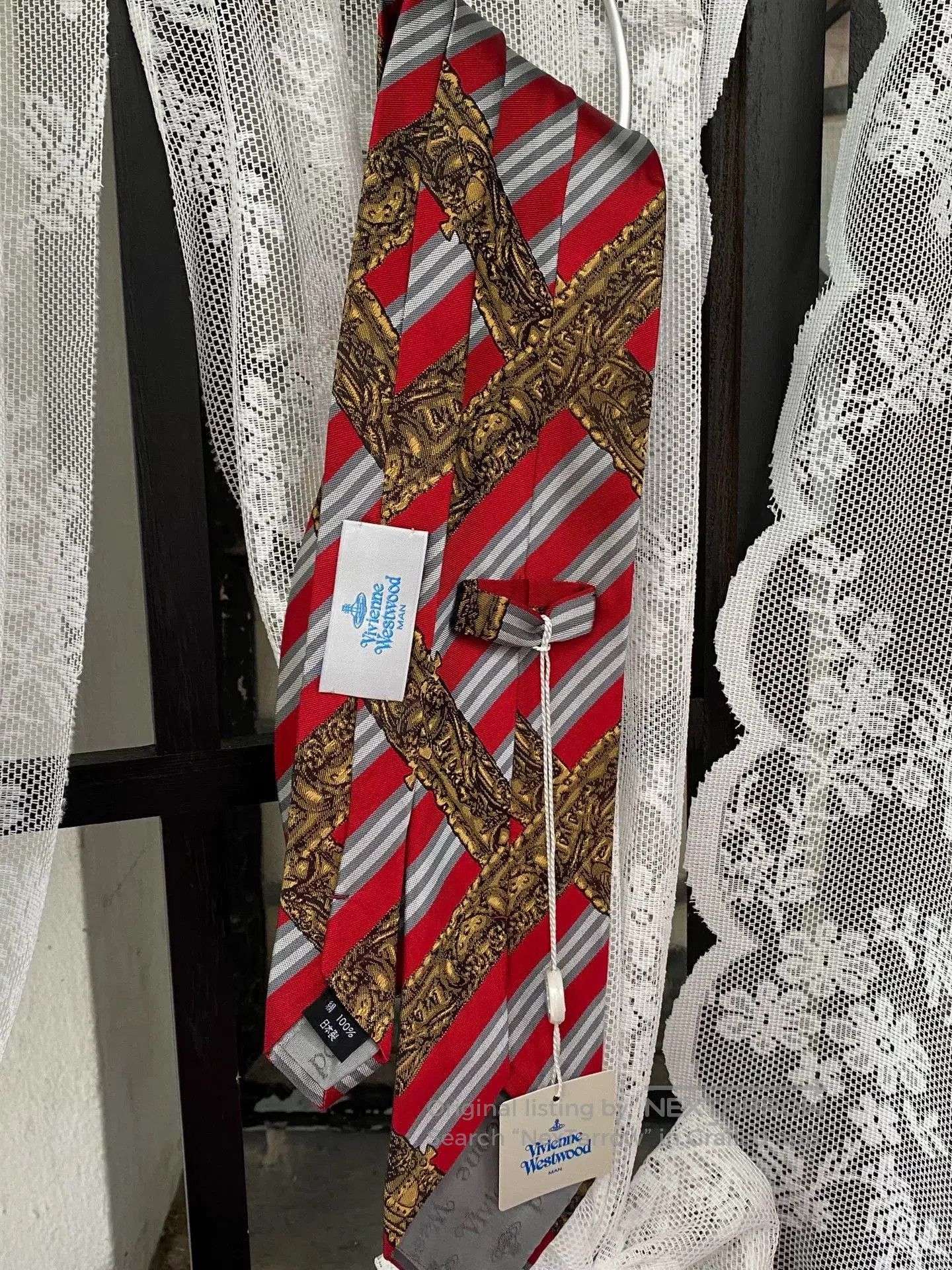 Vivienne Westwood vivienne westwood saturn graphic necktie. Size ONE SIZE - 5 Thumbnail