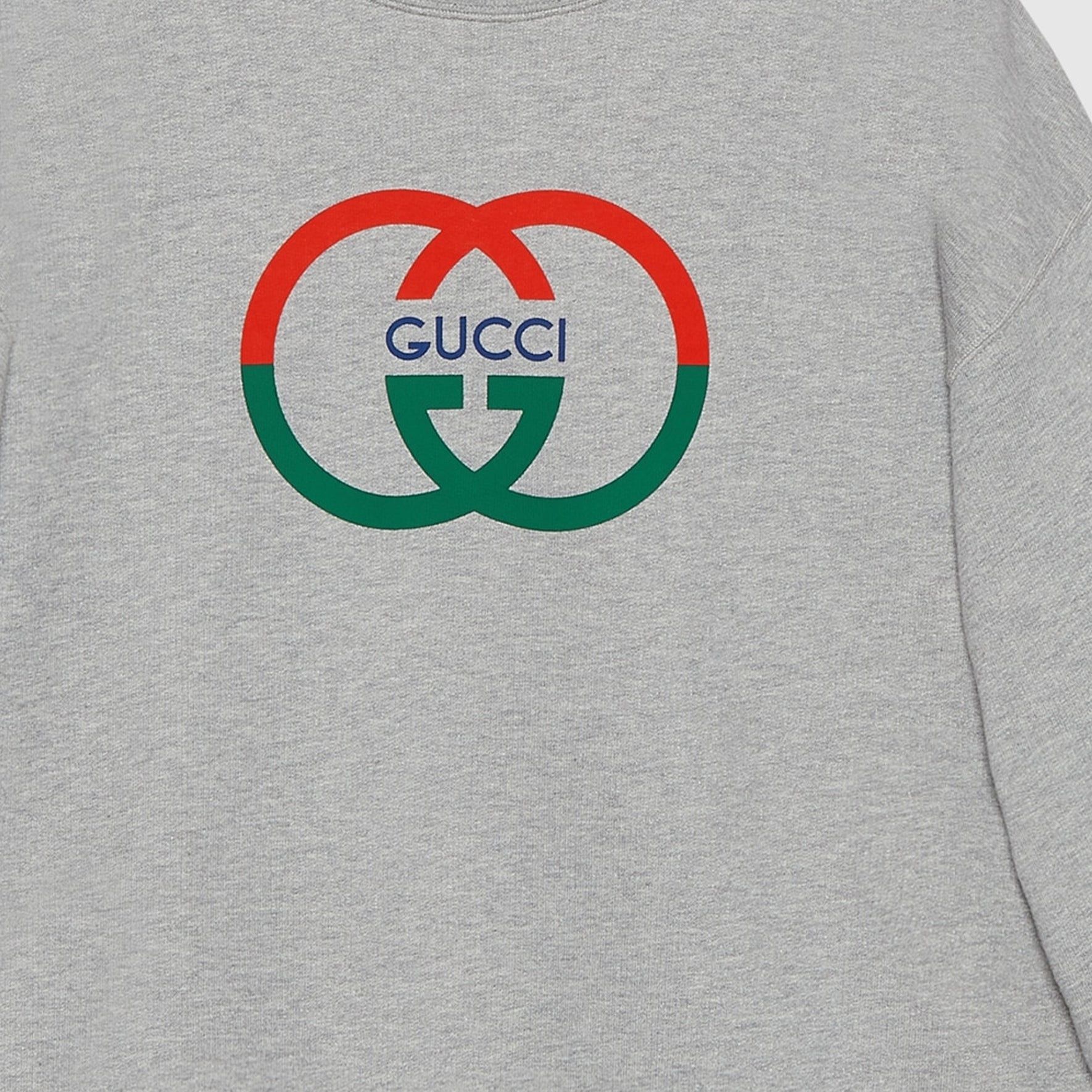 Gucci o1loc1c0925 Cotton Jersey Printed Sweatshirt in Gray Size US XS / EU 42 / 0 - 2 Thumbnail