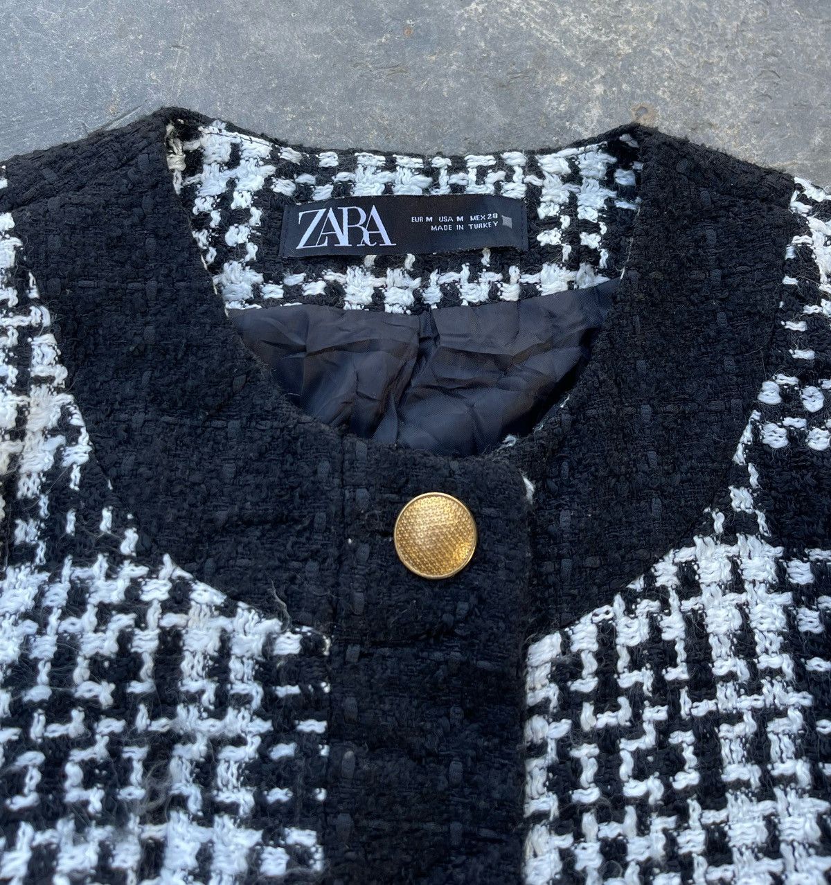 Zara Zara Women's Tweeted Jacket Size M / US 6-8 / IT 42-44 - 8 Thumbnail