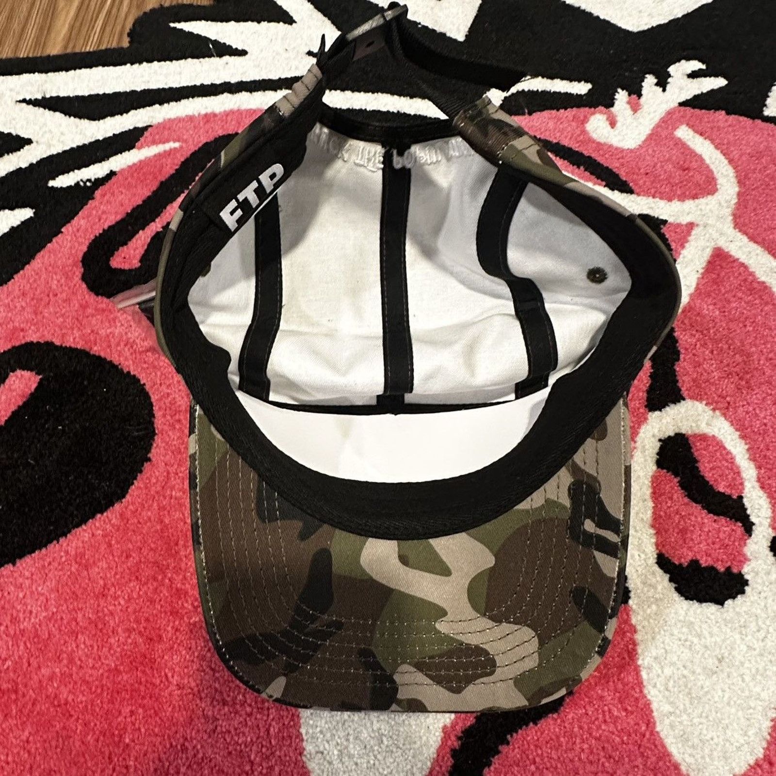 Fuck The Population FTP Velcro Logo Camp Hat (Camo) – One Size – Brand New Size ONE SIZE - 4 Thumbnail