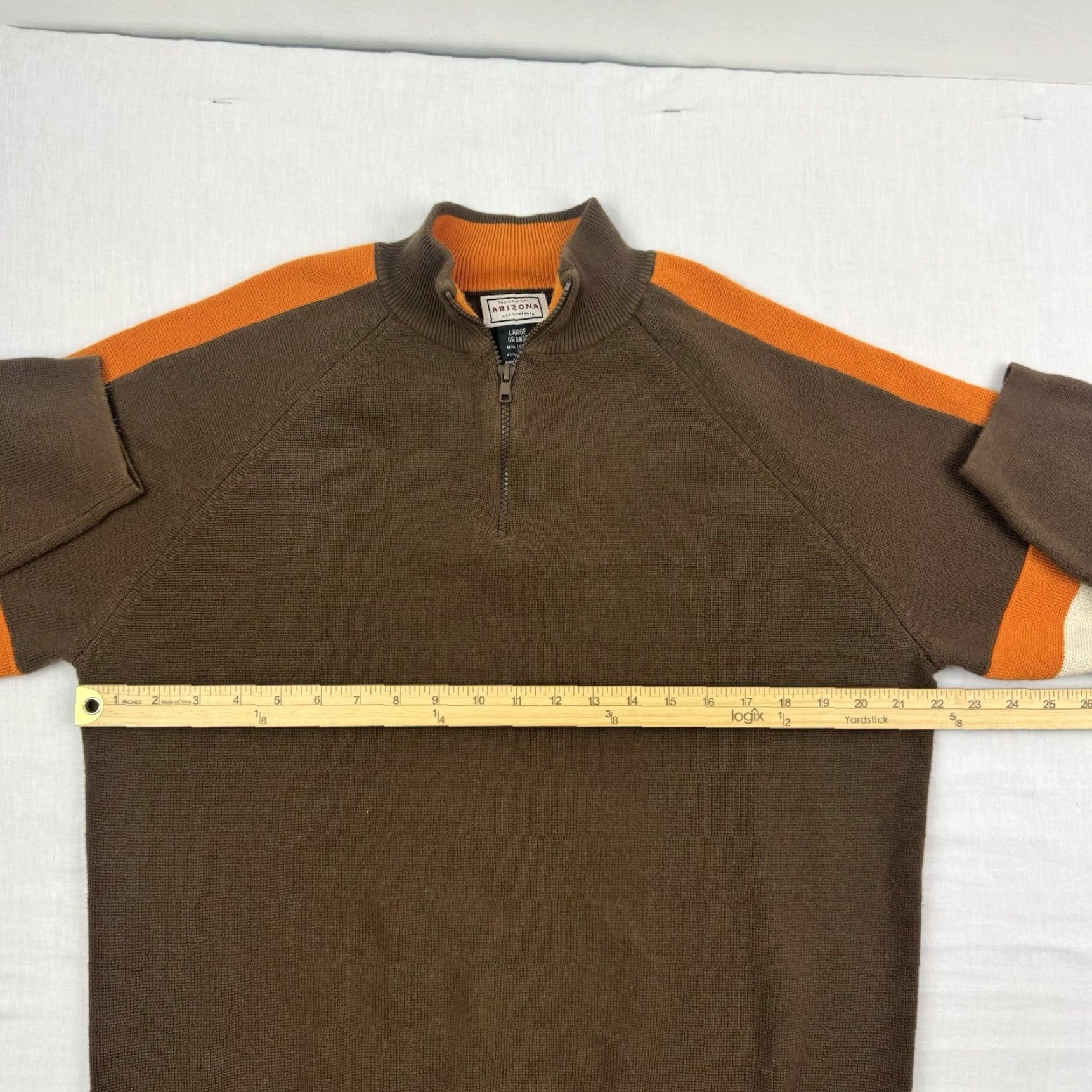 Vintage VINTAGE Arizona Jeans Company Sweater Adult Large Pullover 90s Y2K Hipster Brown Mens Size US L / EU 52-54 / 3 - 5 Thumbnail