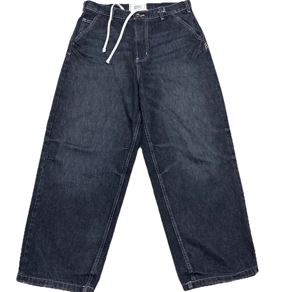 Bdg BDG Baggy Black Jeans (drawstrings) Size US 34 / EU 50 - 1 Thumbnail