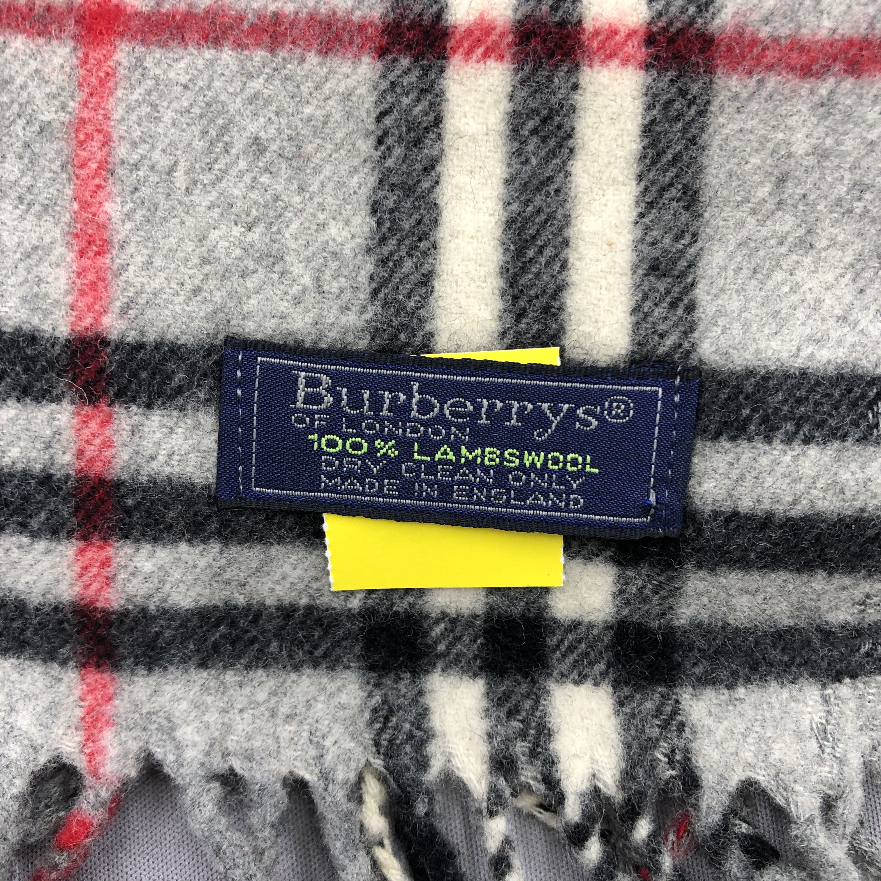 Burberry Vintage Burberry Scarf Muffler Wool Cashmere Scarves Size ONE SIZE - 4 Thumbnail