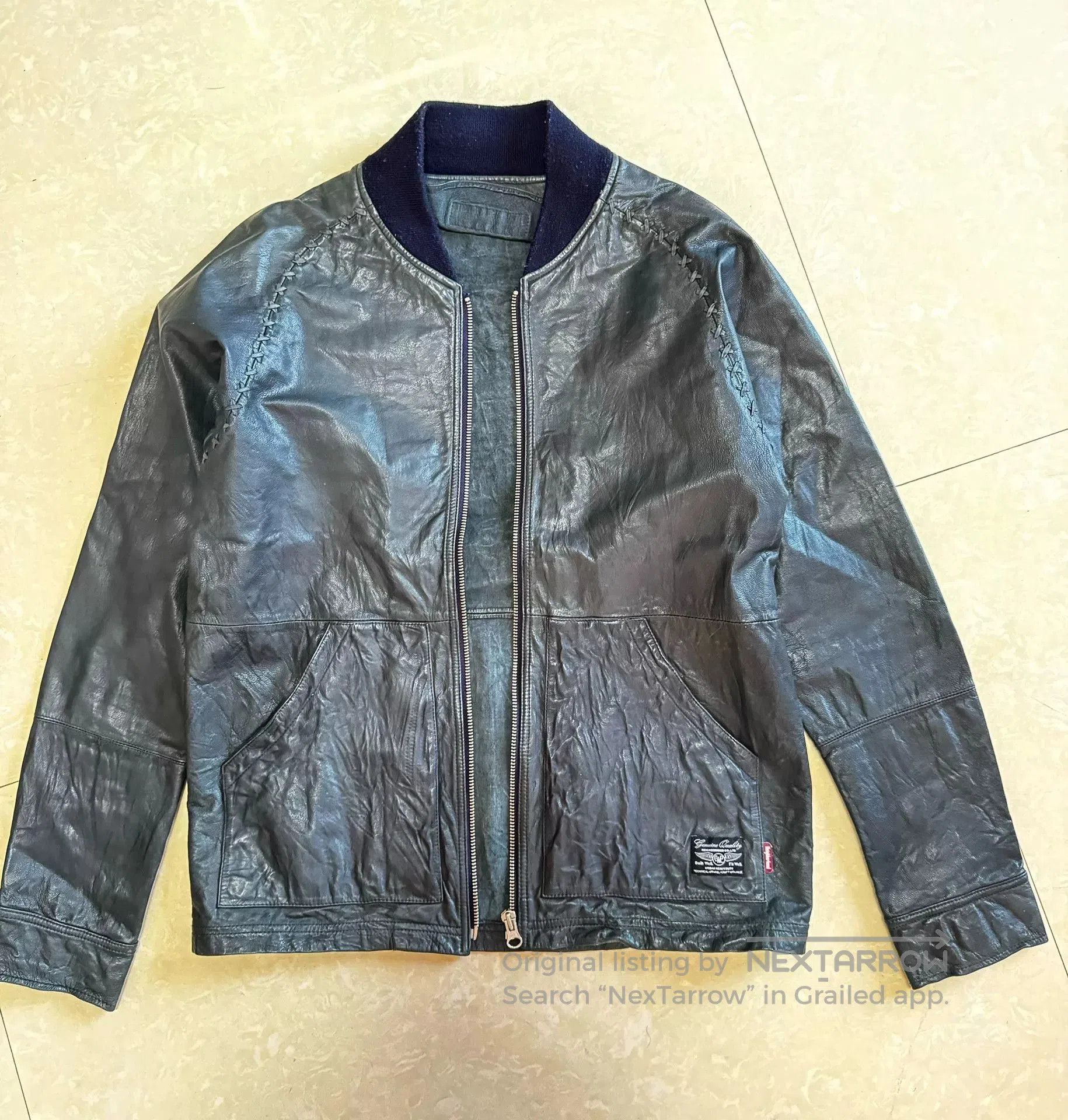 Neighborhood NBHD Neighborhood Leather Jacket. Size US L / EU 52-54 / 3 - 1 Thumbnail