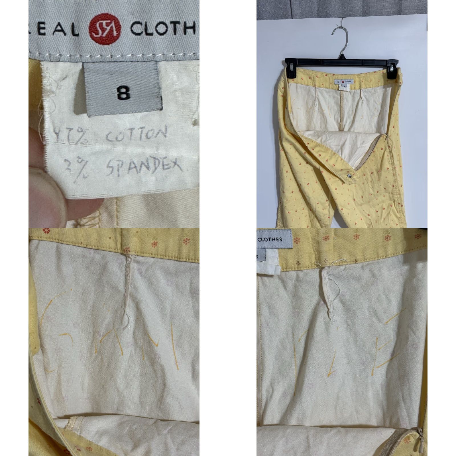 Etro VINTAGE Real Clothes Pants Womens 8 High Rise Embroidered Floral Yellow 70s Boho Hippie Festival Beach 80s Flower Cottagecore Womens Size 30" / US 8 / IT 44 - 8 Thumbnail