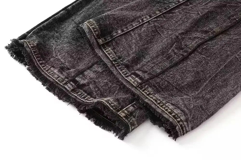 Japanese Brand Opium Black Tassel Striped jeans Size US 30 / EU 46 - 9 Thumbnail