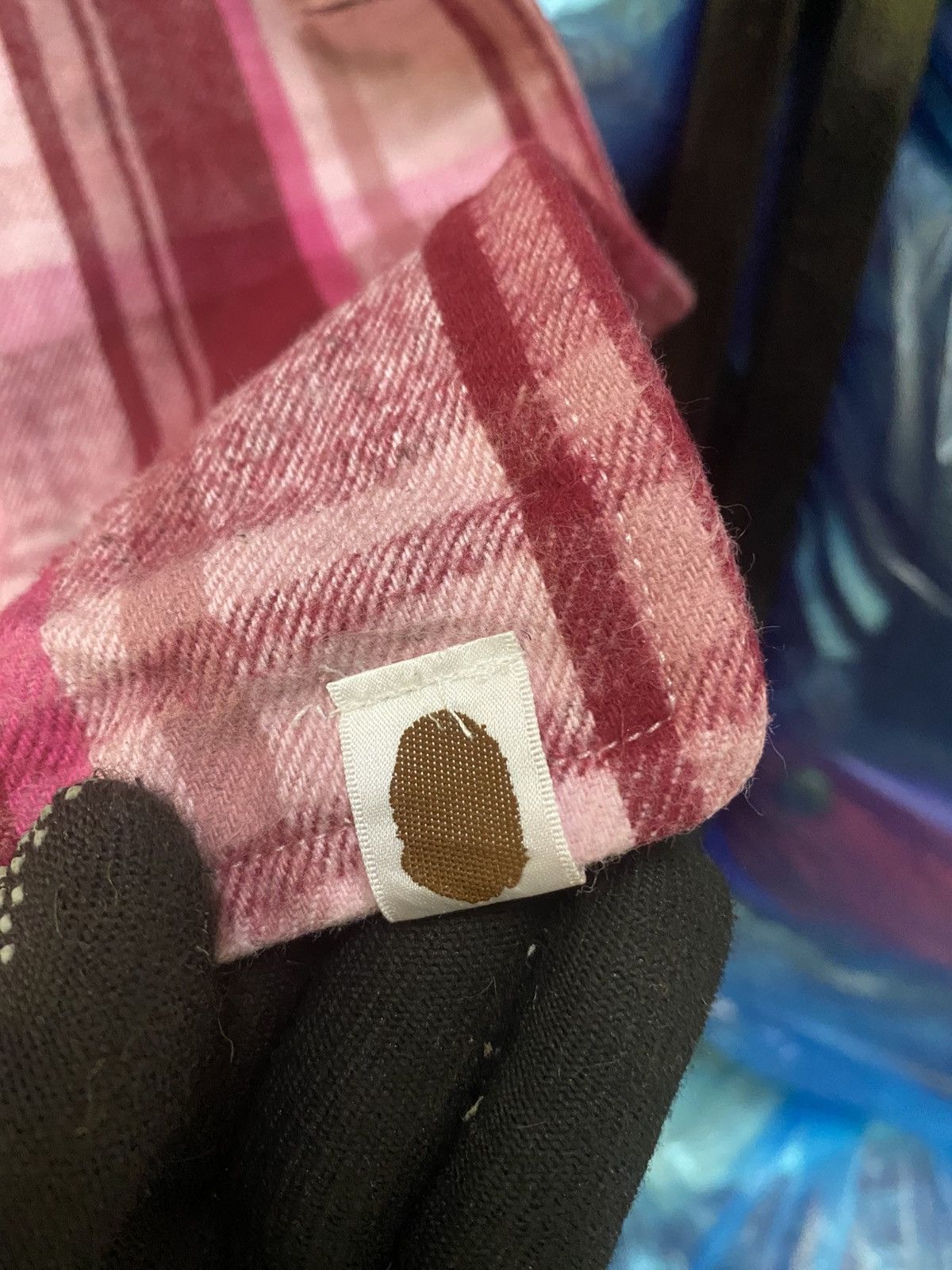 Nigo Vintage A Bathing Ape Pink Plaid Wool-Style Peacoat NIGO Era Size US S / EU 44-46 / 1 - 11 Thumbnail