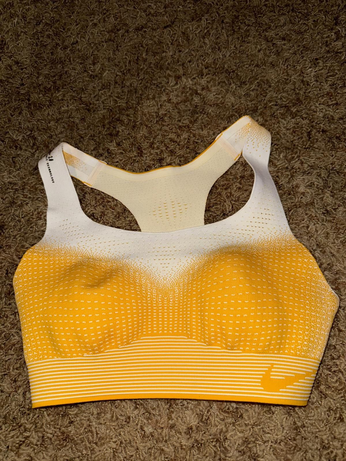 Nike Nike Women's Swoosh Flyknit 2.0 Red And Navy Blue Sports Bra Size ONE SIZE - 1 Thumbnail