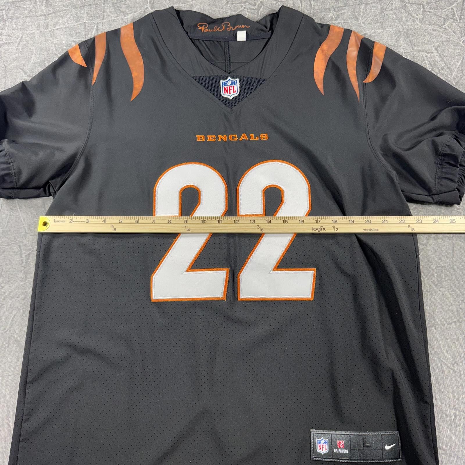 Nike Nike Jersey Men's L Black Paul Brown Chidobe Awuzie Bengals Size US L / EU 52-54 / 3 - 6 Thumbnail