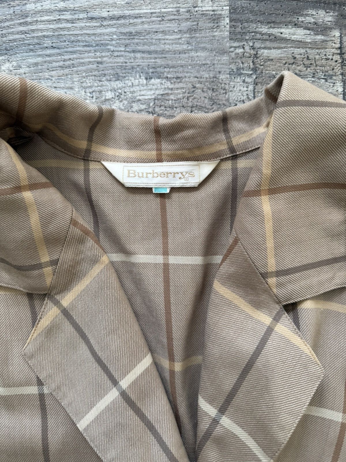 Burberry 1990's Burberry Check Double Breasted Blazer Size S / US 4 / IT 40 - 3 Thumbnail