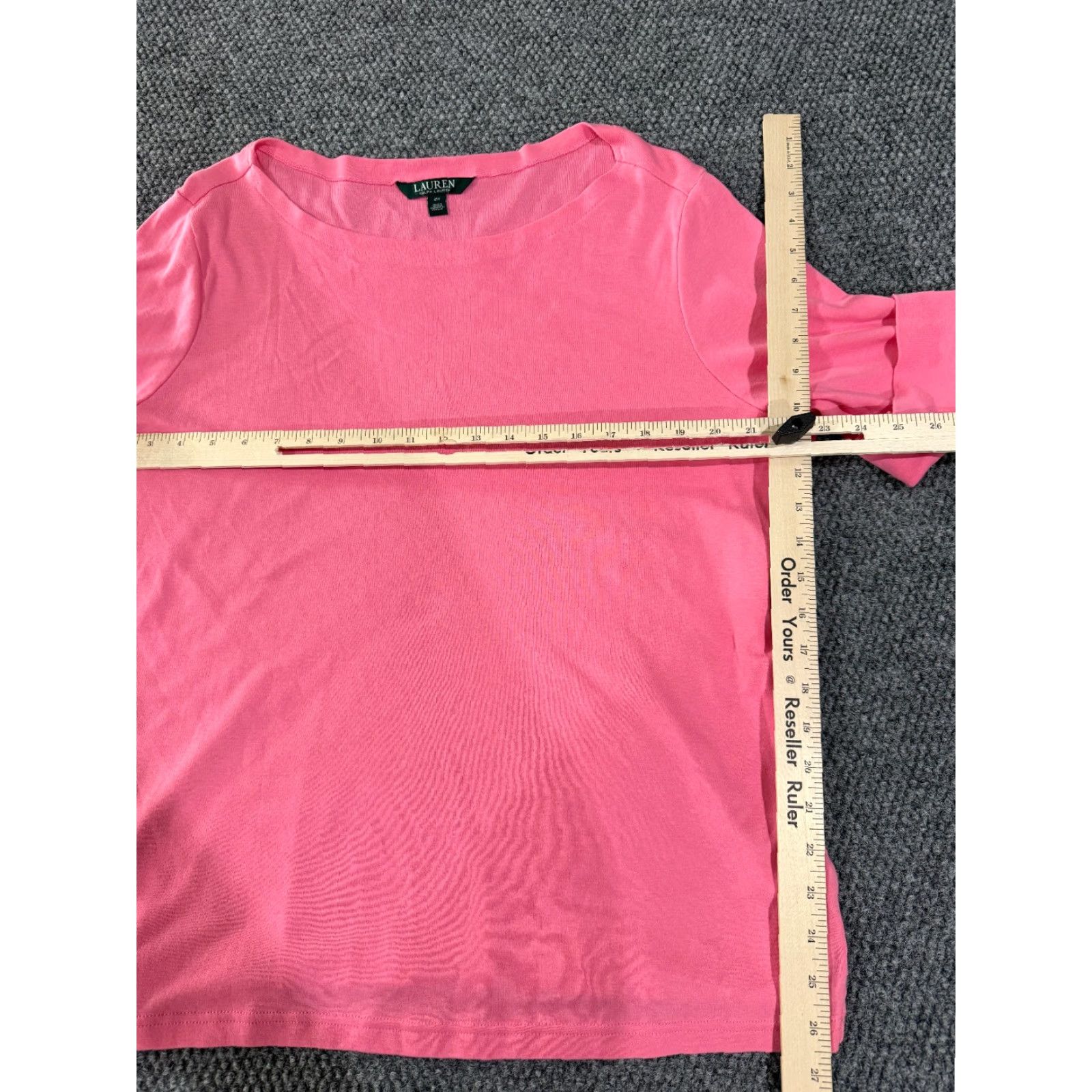 Ralph Lauren Lauren Ralph Lauren shirt womens 2X pink short sleeve cotton casual Size XXL / US 16-18 / IT 52-54 - 4 Thumbnail