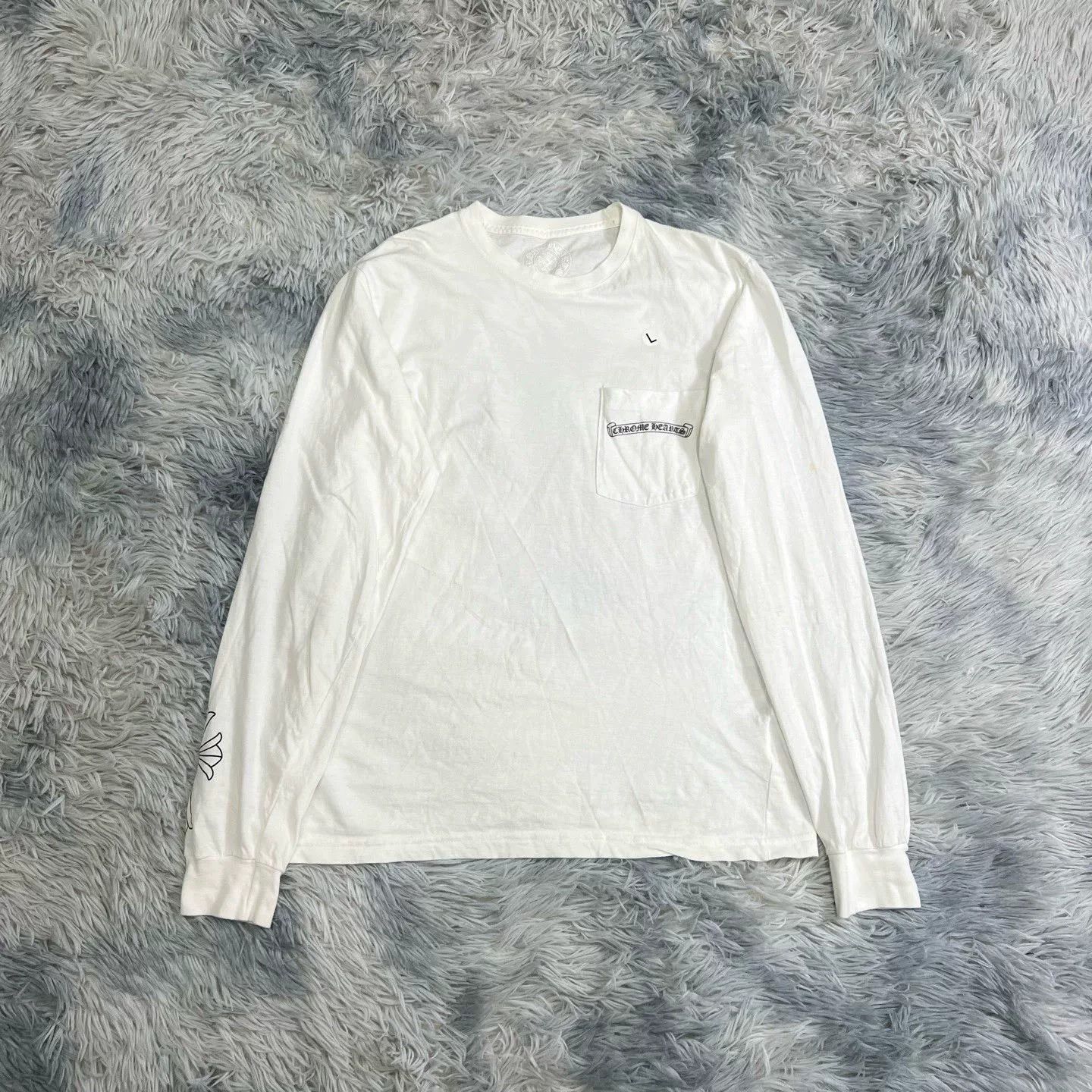 Chrome Hearts Chrome Hearts White Long Sleeve Top Size US L / EU 52-54 / 3 - 1 Thumbnail