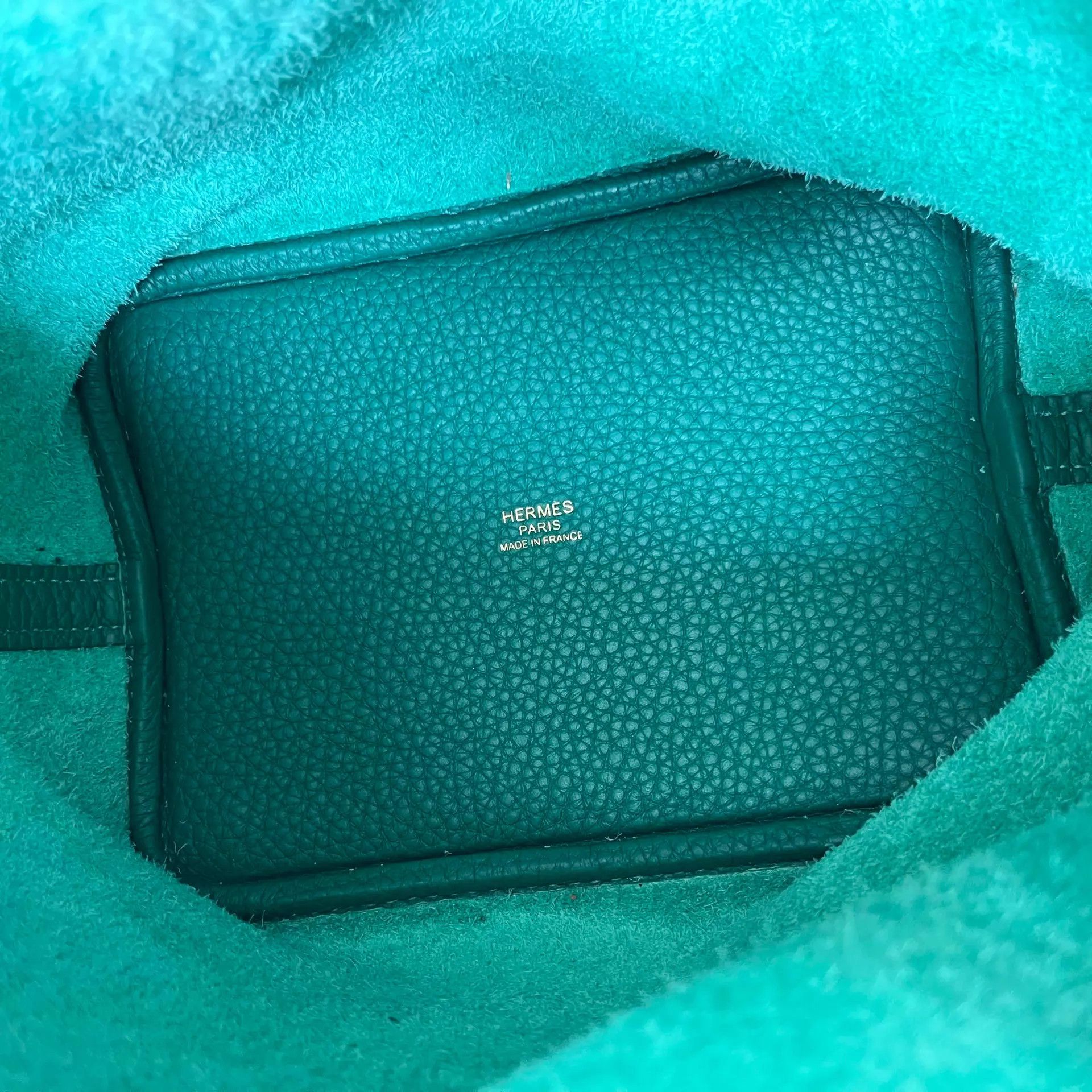 Hermes Hermes Picotin Lock 18 Velvet Green Gold Size ONE SIZE - 8 Thumbnail