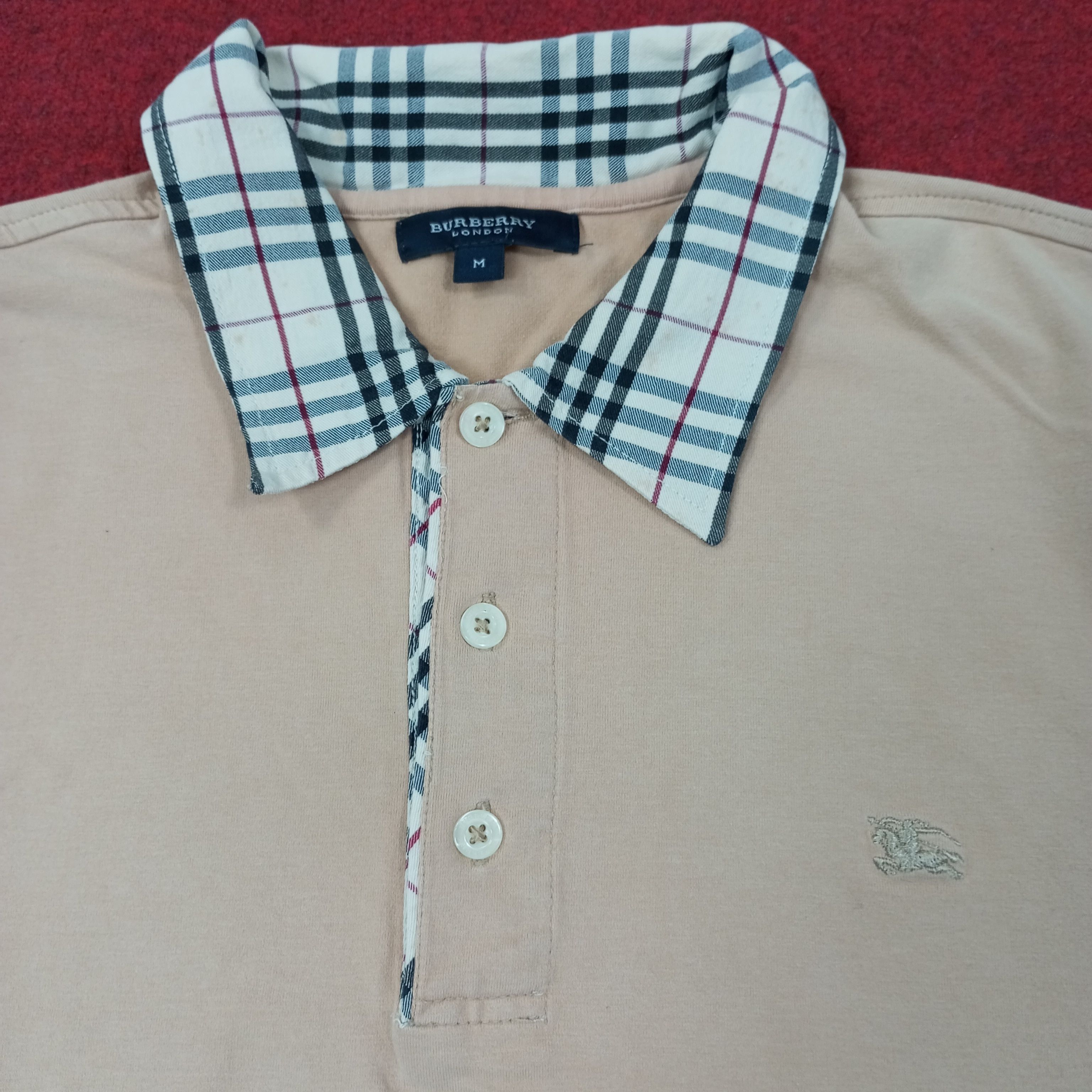 Burberry Burberry London Fashion Brand Long Sleeve Polos c249n9 Size US M / EU 48-50 / 2 - 2 Thumbnail