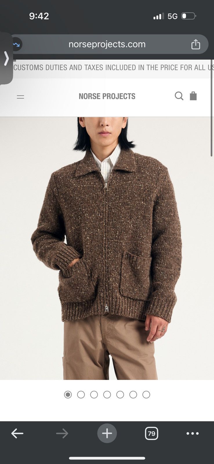 Norse Projects Norse Projects ERIK DONEGAL DIAMOND JACKET size large New Size US L / EU 52-54 / 3 - 5 Thumbnail
