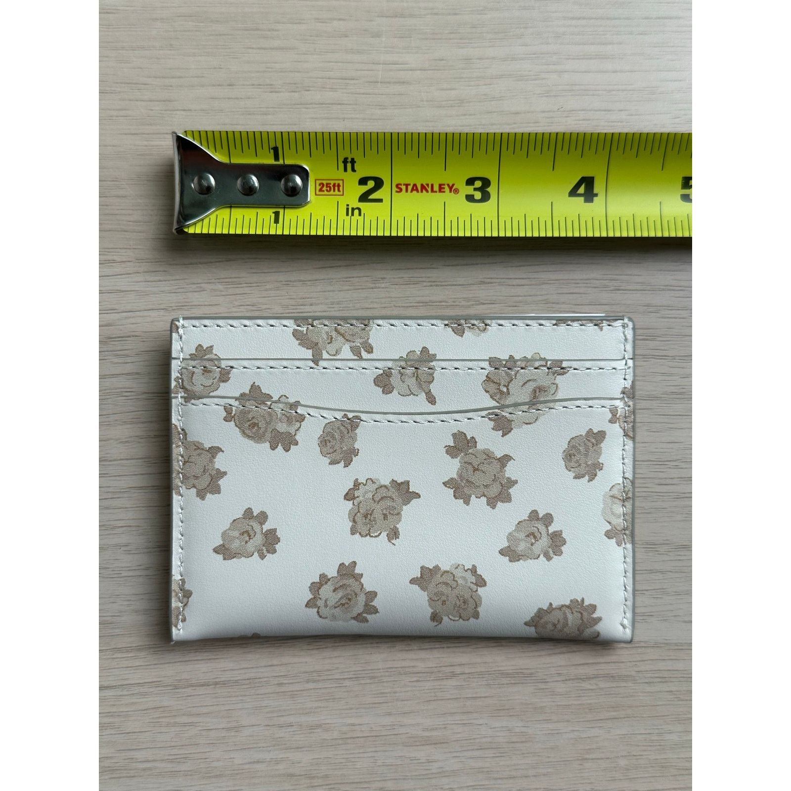 Coach Limited Coach Leather Floral Card Case- New Size ONE SIZE - 5 Thumbnail