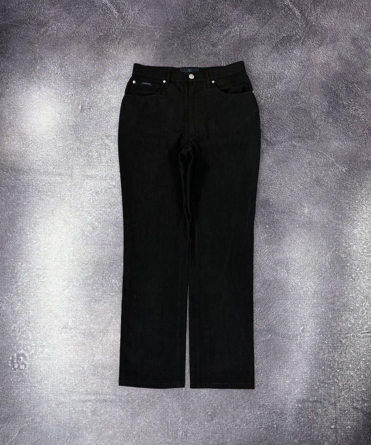 Valentino Vintage Valentino Women’s Straight Fit Black Pants Trousers Size 30" / US 8 / IT 44 - 1 Thumbnail