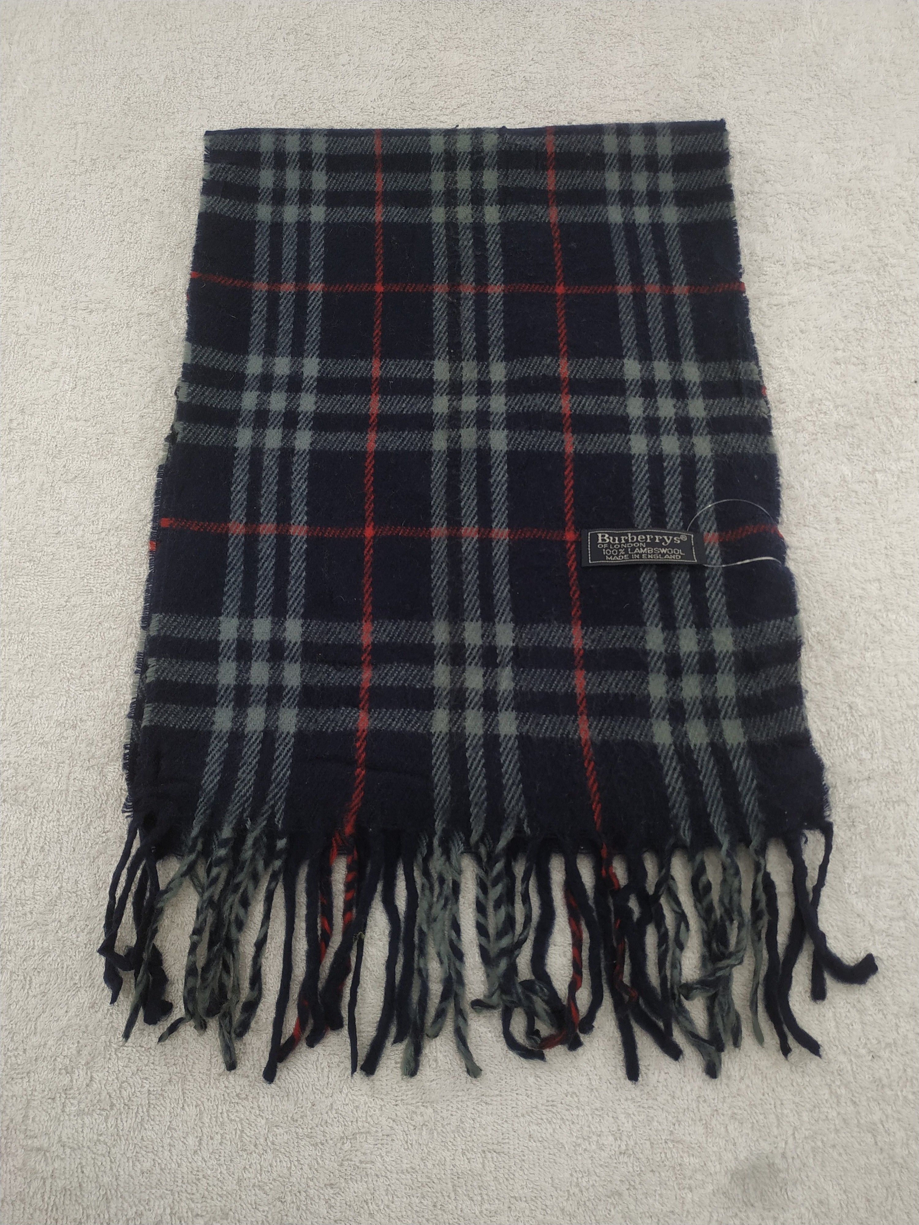 Burberry × Vintage Burberry Scarf / Muffler / Neckwear - WW816 Size ONE SIZE - 2 Thumbnail