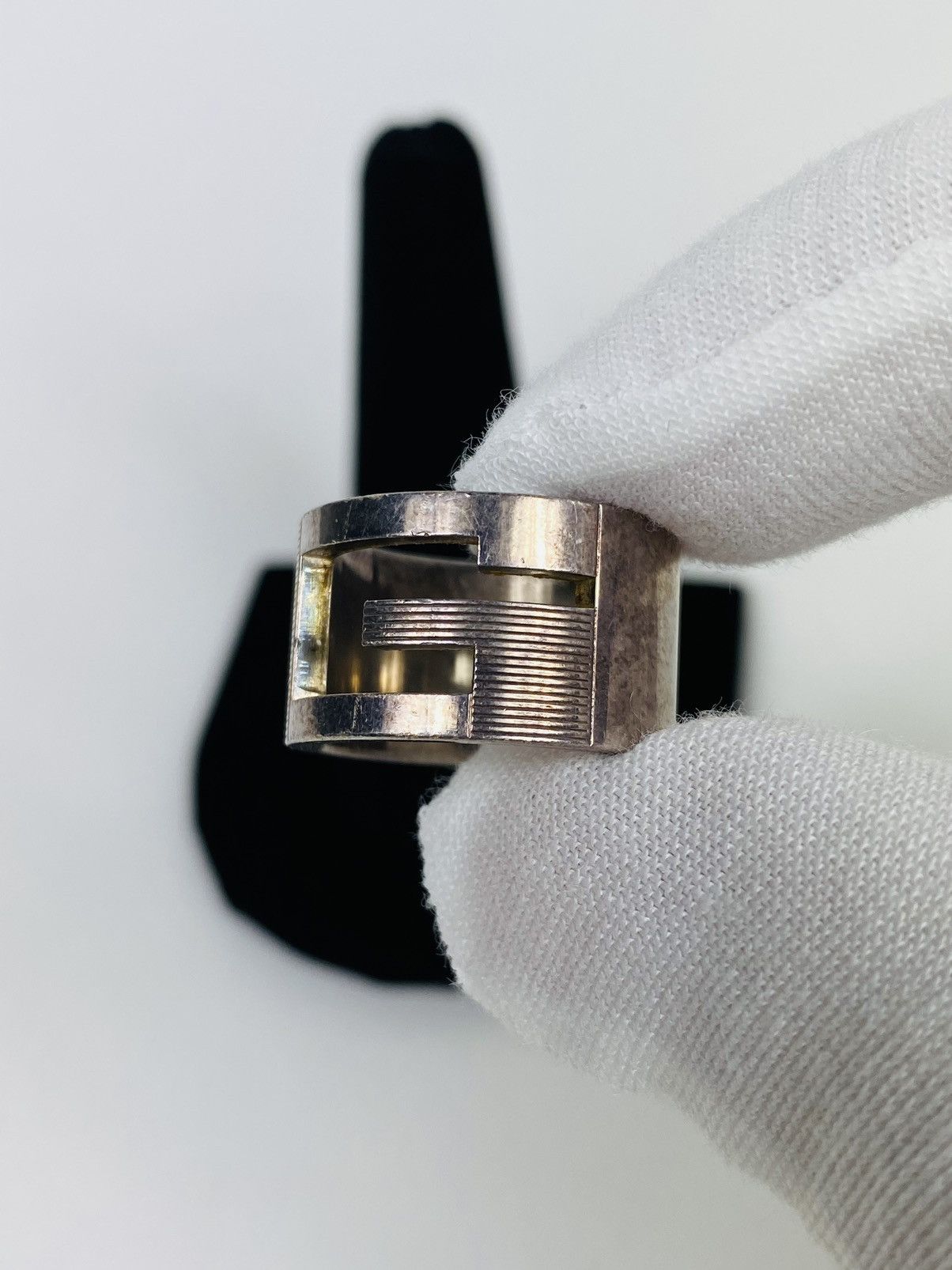Gucci Gucci .925 Silver G Ring size IT 13 Size ONE SIZE - 3 Thumbnail