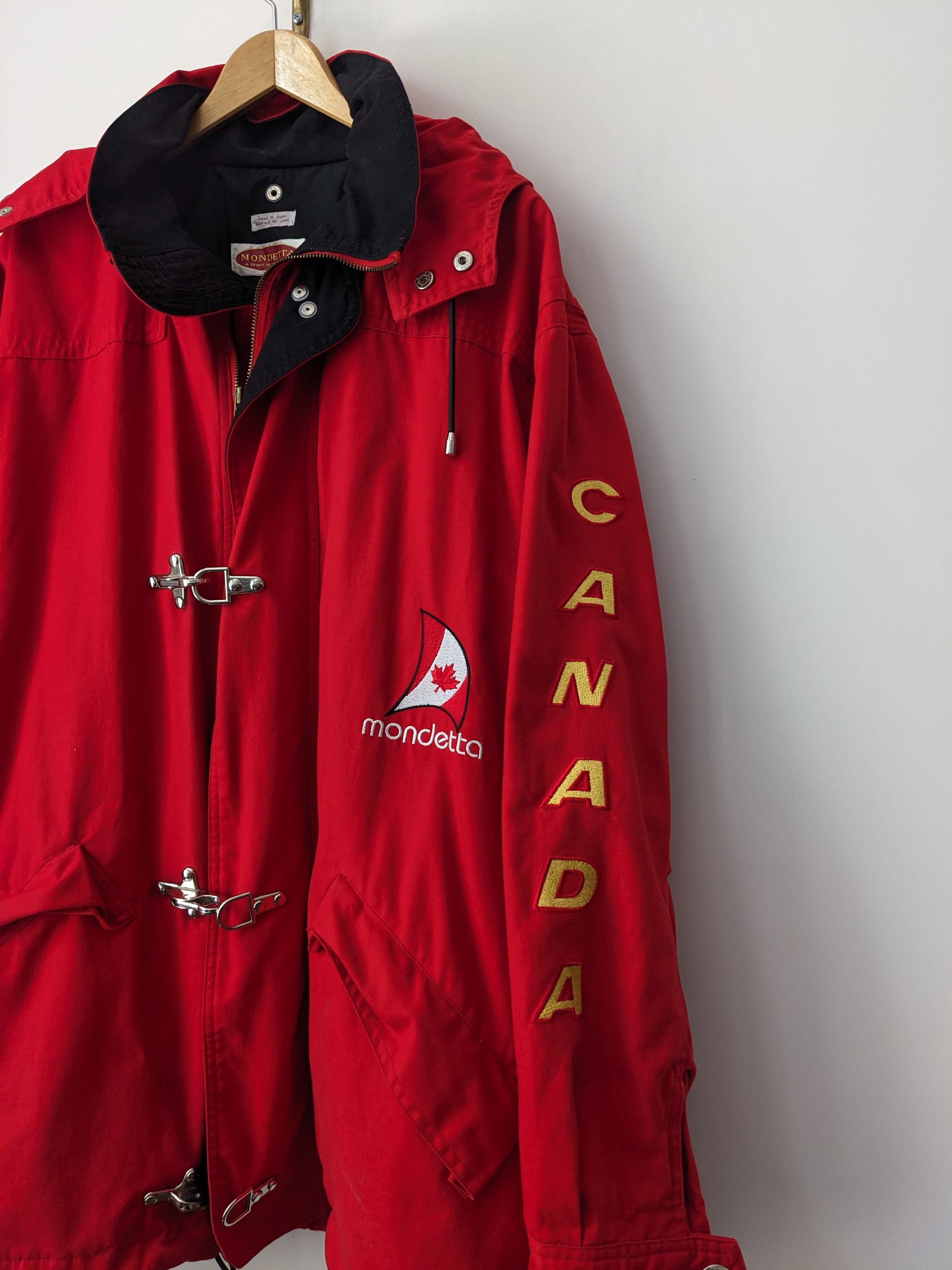 Mondetta Rare Vintage Mondetta Sailing Jacket Coat Canada Flag Red Size US L / EU 52-54 / 3 - 4 Thumbnail