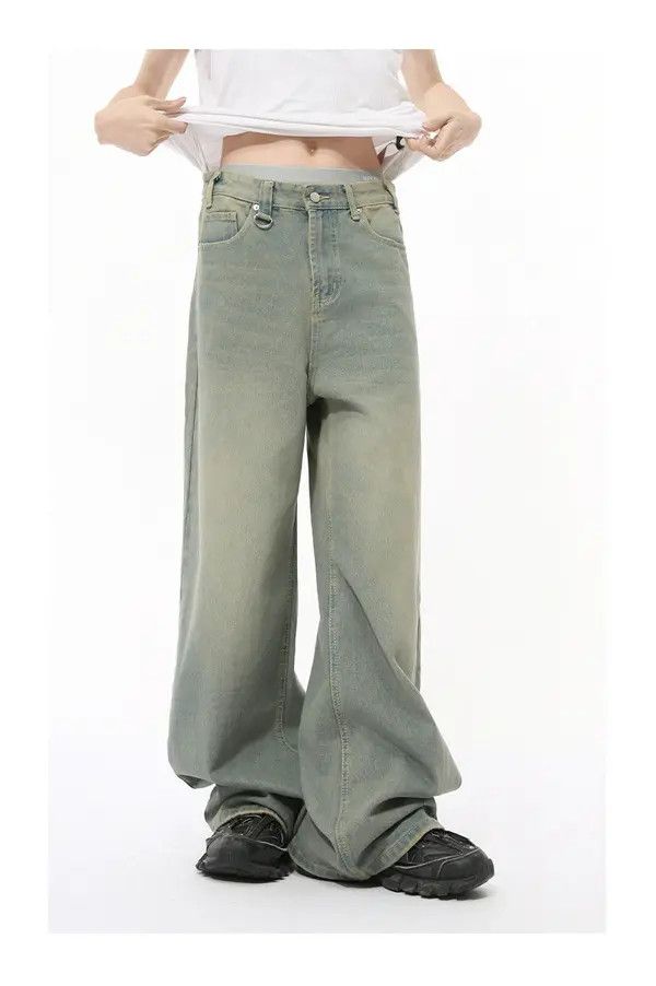 Japanese Brand Misaki x Mayu Vintage washed straight wide leg jeans loose Size US 32 / EU 48 - 7 Thumbnail