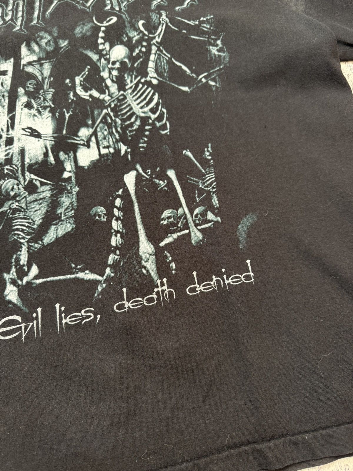Vintage SUFFOCATION Evil Lies Death Denied Tshirt Souls To Deny 2005 Size US L / EU 52-54 / 3 - 20 Thumbnail