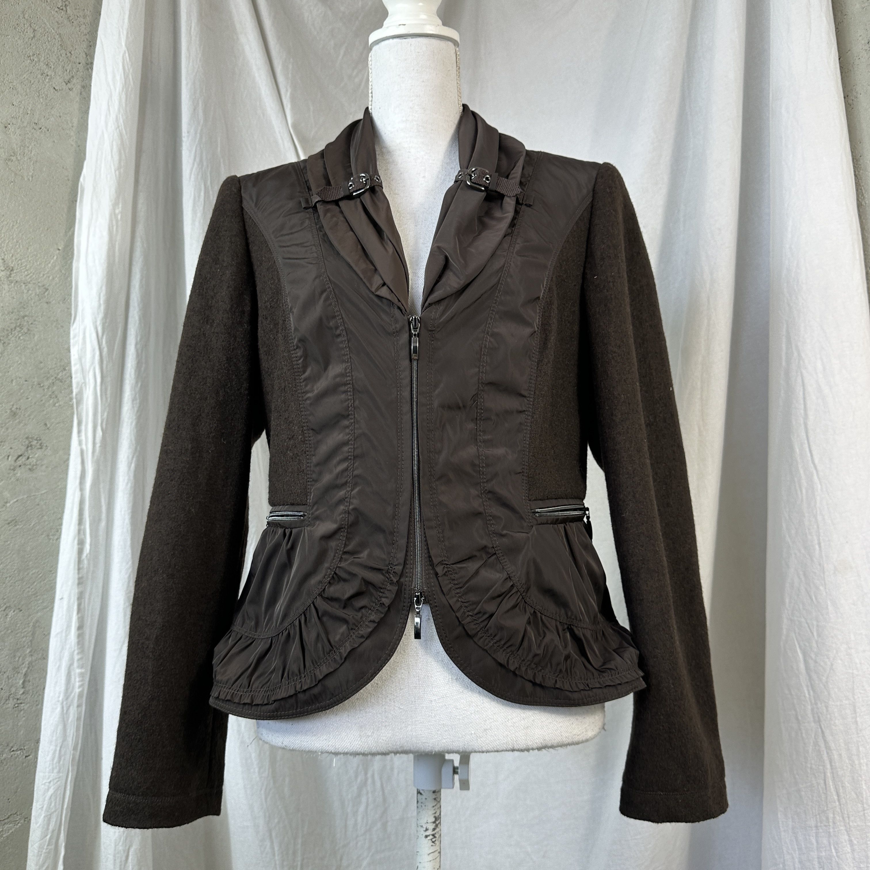 Vintage Vintage Hybrid Wool Nylon Double Zip Jacket Size M / US 6-8 / IT 42-44 - 5 Thumbnail