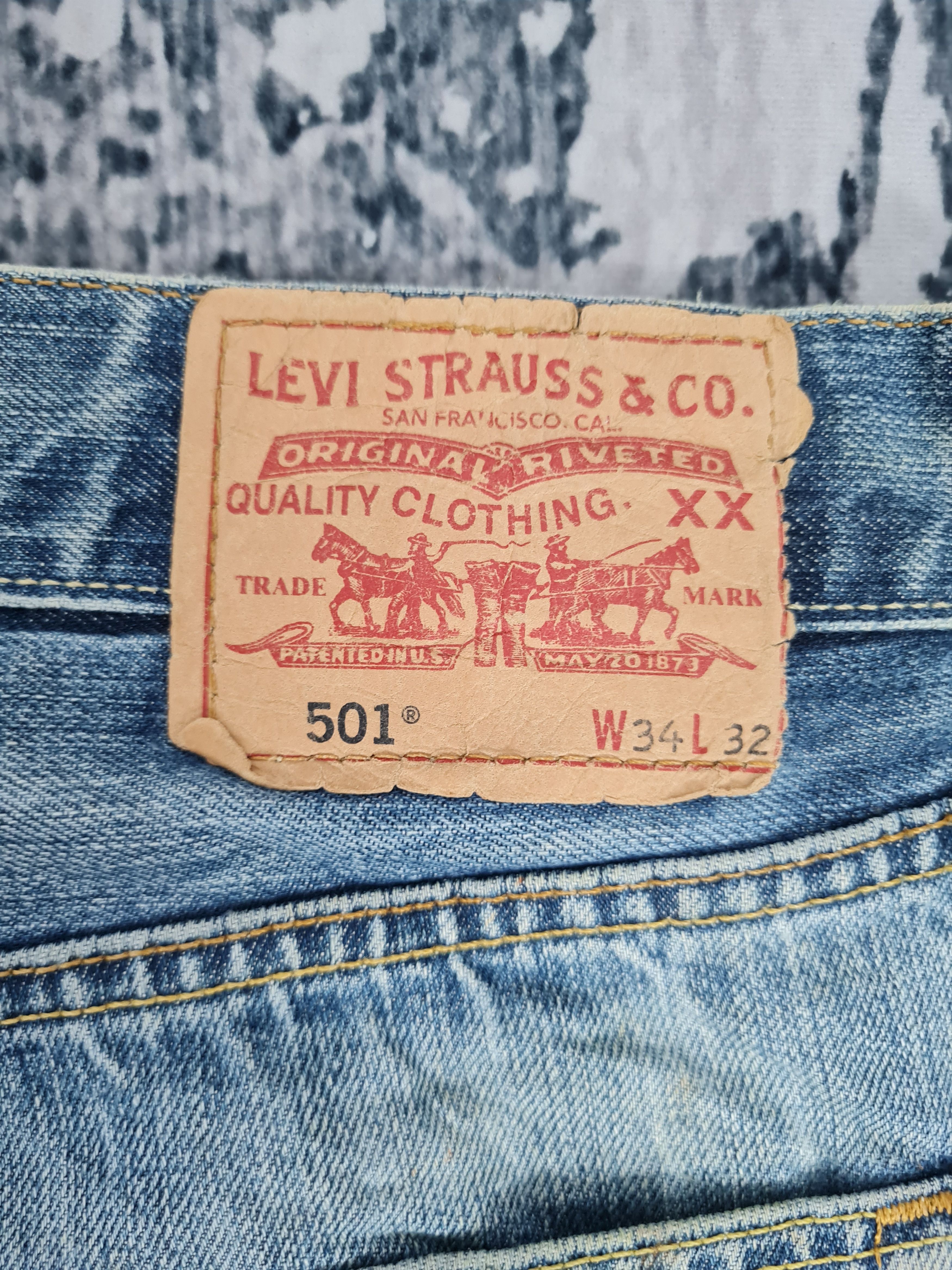Levi's Vtg LEVIS 501 Distressed Faded Worn Jeans L0380 Size 34X29 Size US 34 / EU 50 - 15 Thumbnail