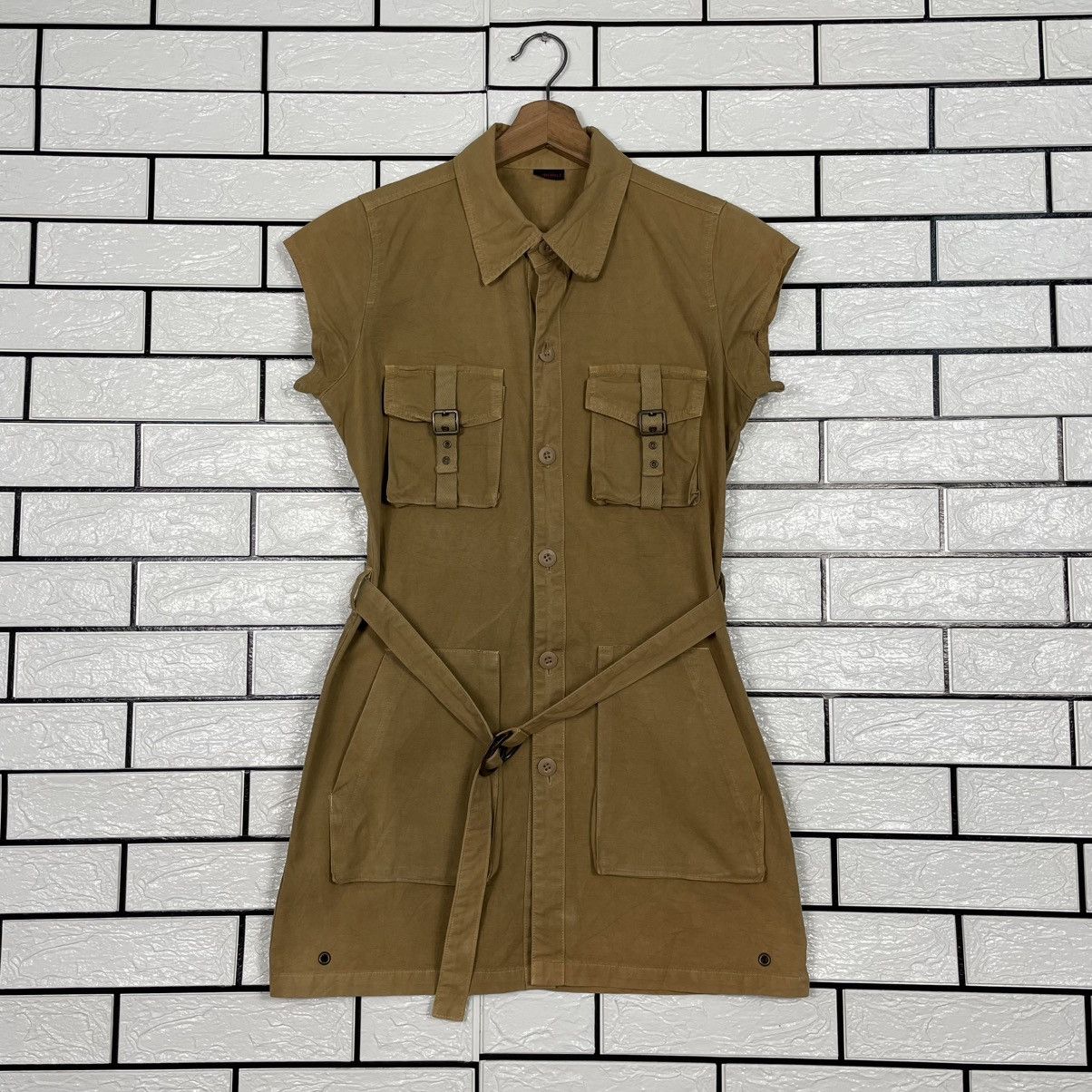 Johnbull Johnbull Belted Utility Multipocket Mini Dress Size S / US 4 / IT 40 - 1 Thumbnail