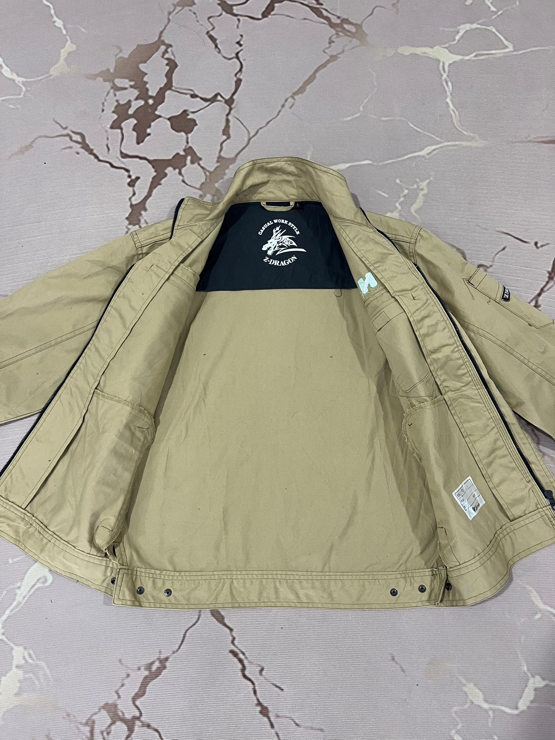 Japanese Brand Z-Dragon Casual Work Style Utility Jacket Khaki Size US M / EU 48-50 / 2 - 7 Thumbnail