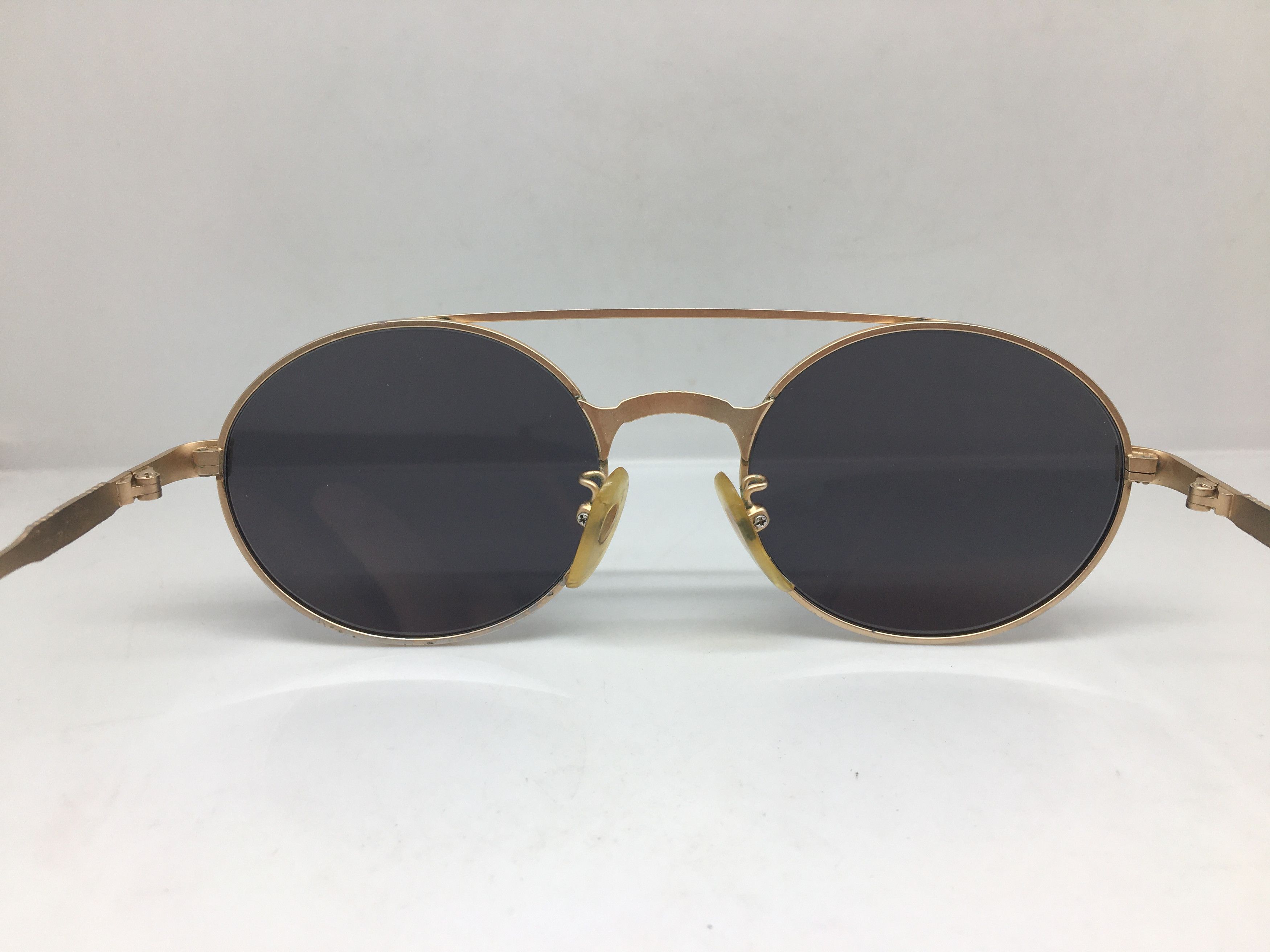Tonino Lamborghini Tonino Lamborghini Gold Titanium Round Sunglasses JAMES DEAN Size ONE SIZE - 6 Thumbnail