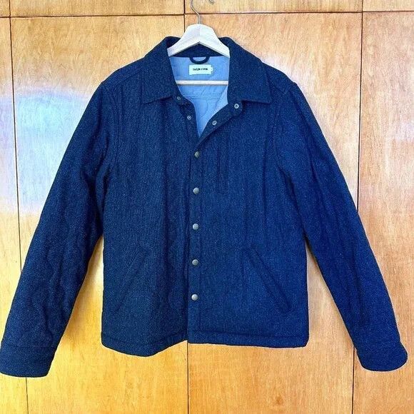 Taylor Stitch The Wilton Jacket in Navy Birdseye Wool Size US L / EU 52-54 / 3 - 1 Thumbnail