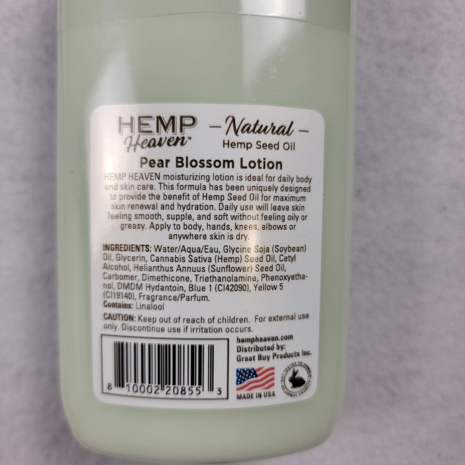 Seventh Heaven Hemp Heaven Pear Blossom Body Lotion - New 12 fl oz Size ONE SIZE - 3 Thumbnail